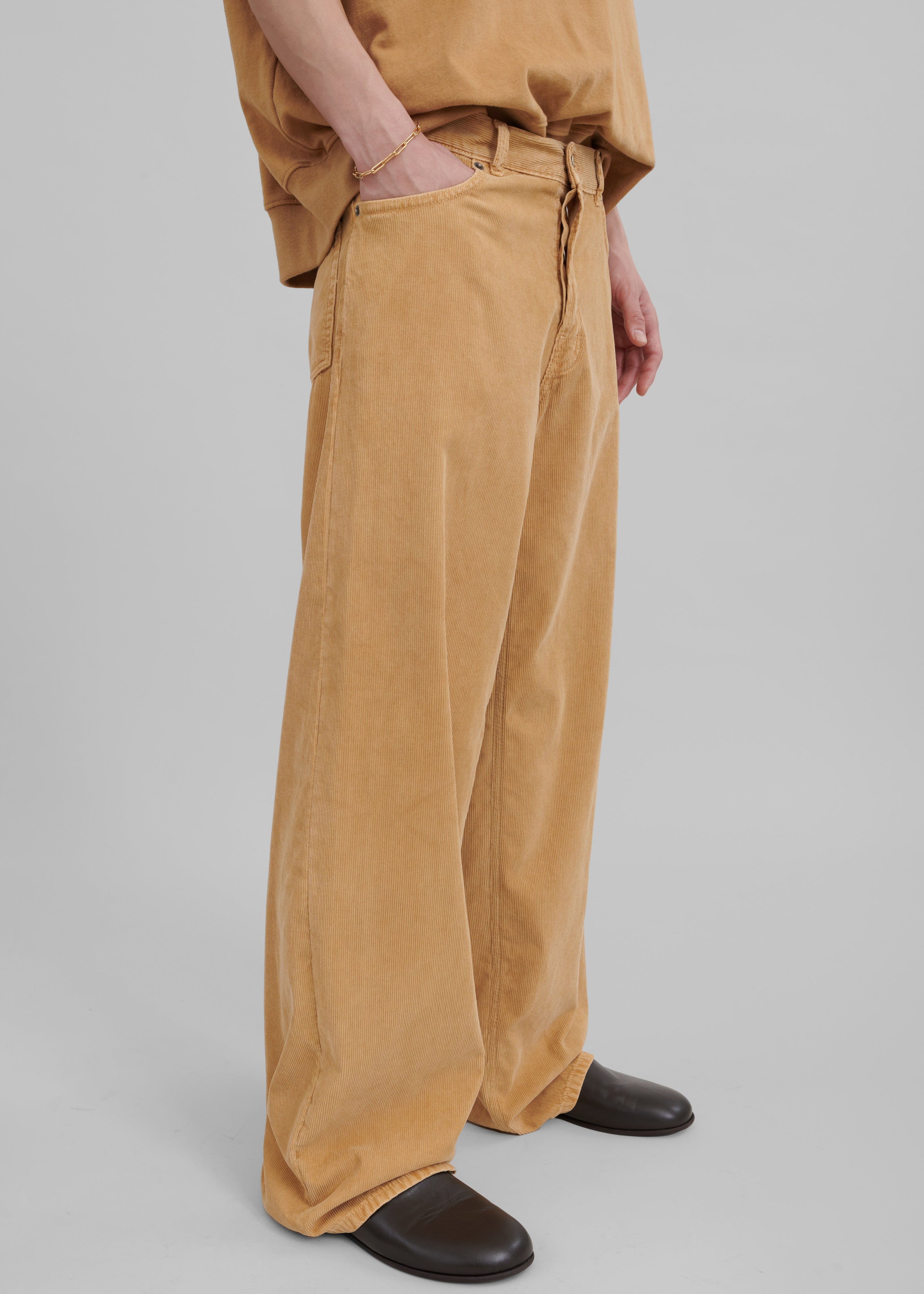 Haikure Bethany Velvet Pants - Taupe - 1