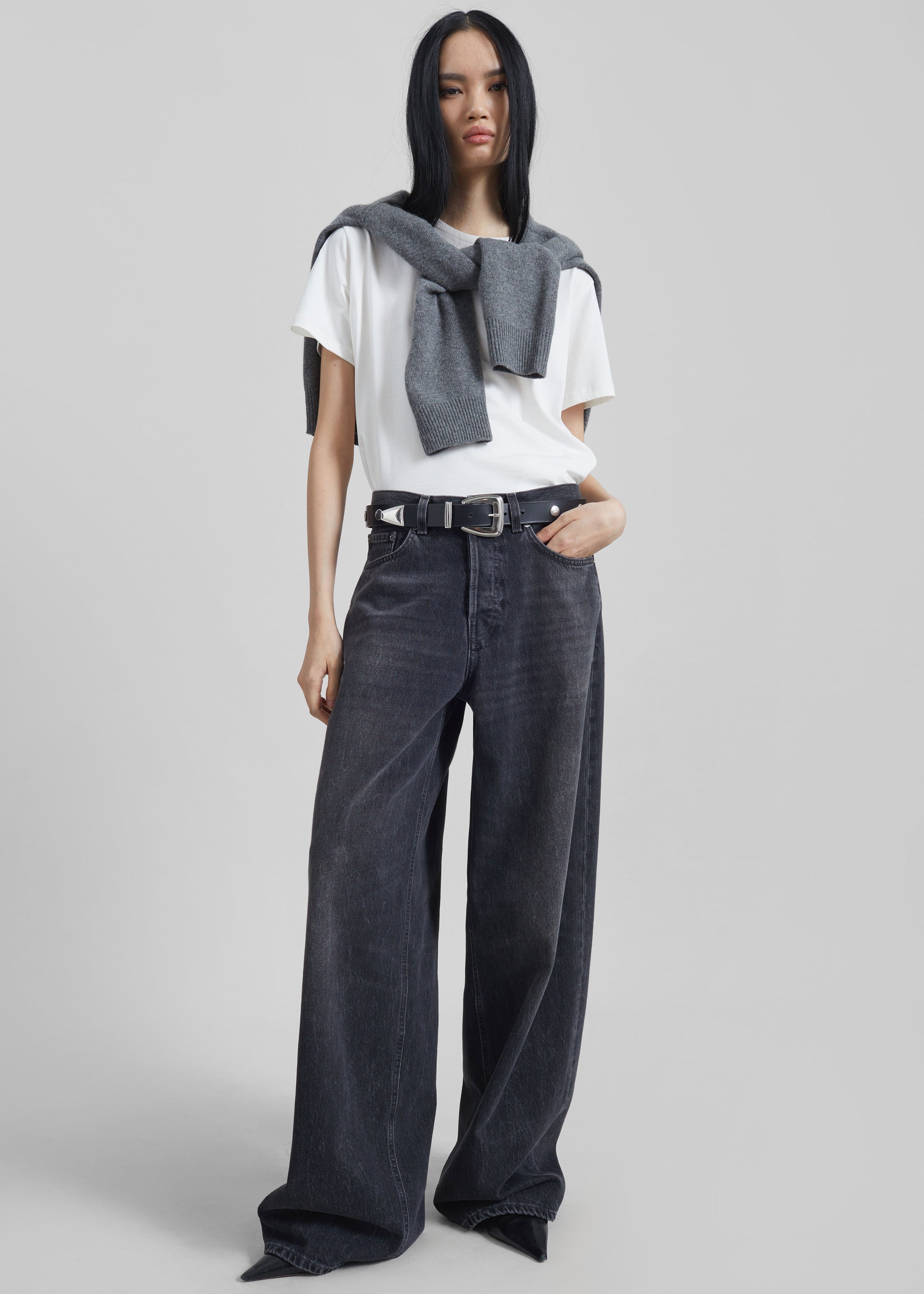 Shop the look image for Haikure Bethany Jeans - Authentic Black Wash