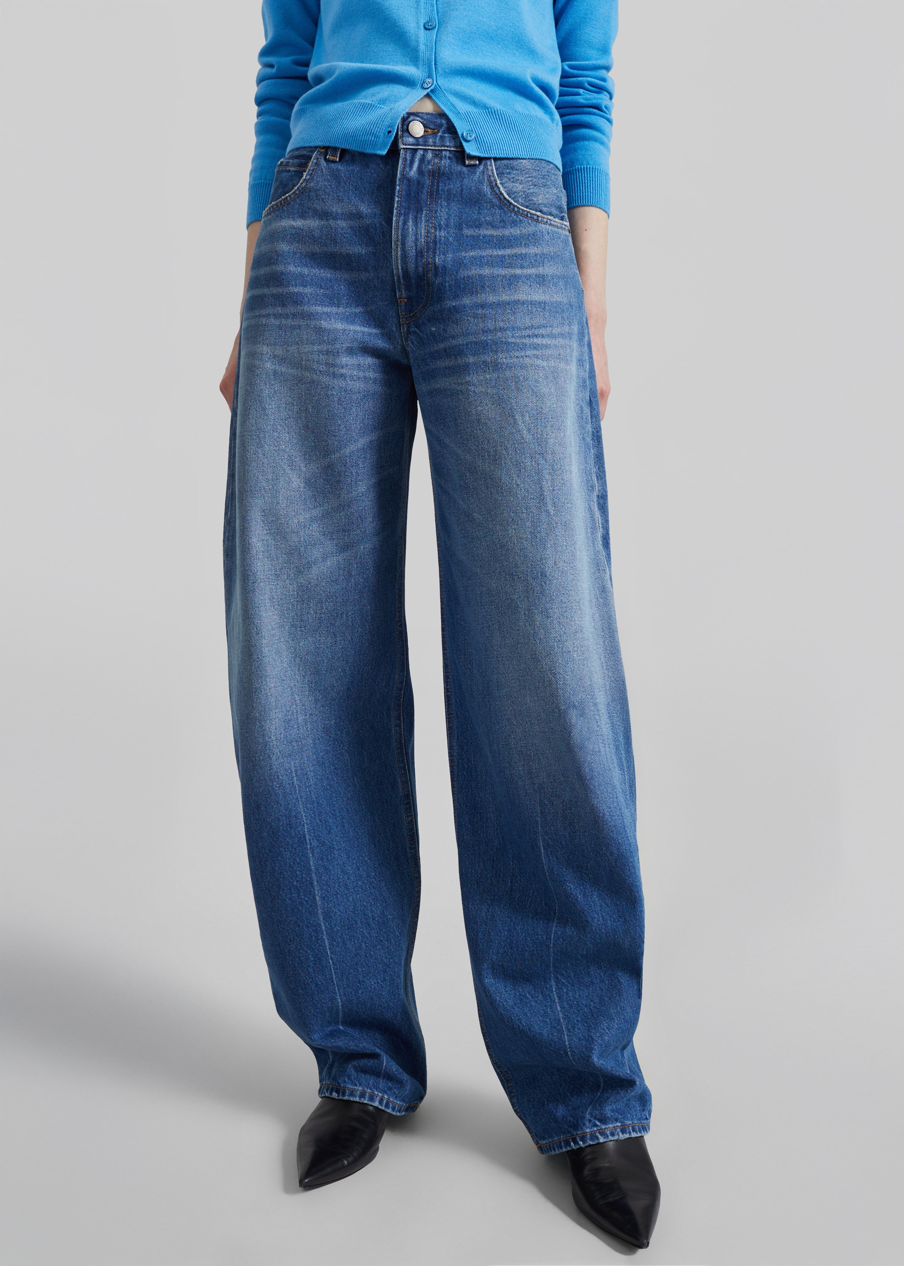 Isabella Denim Pants - Medium Wash – The Frankie Shop Europe