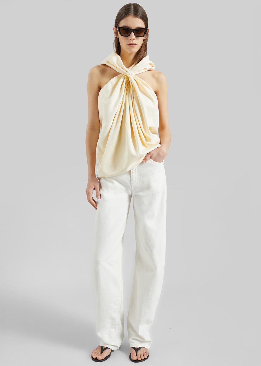 Haikure Bibi Twill Jeans - Off White