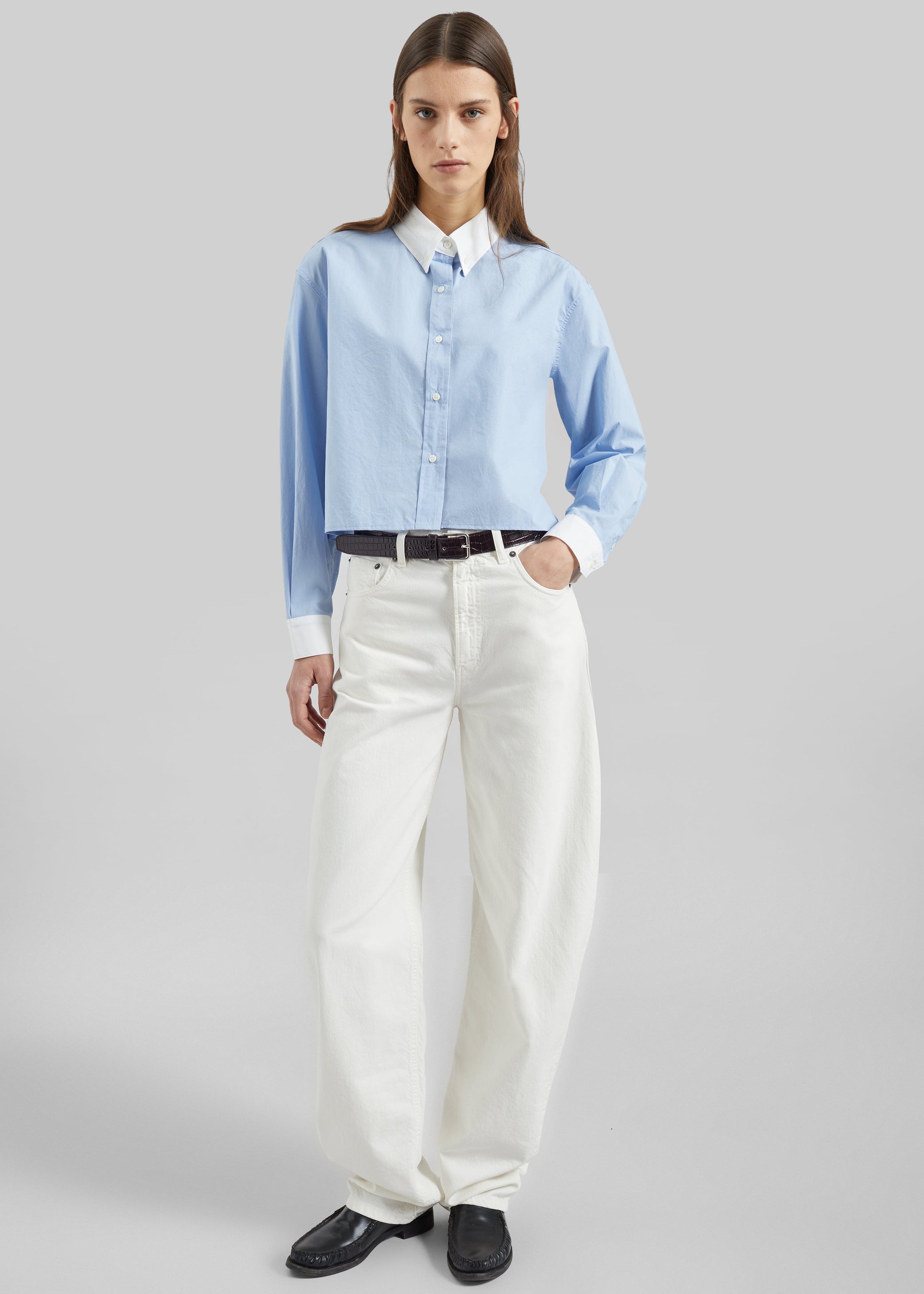 Shop the look image for Haikure Bibi Twill Jeans - Off White