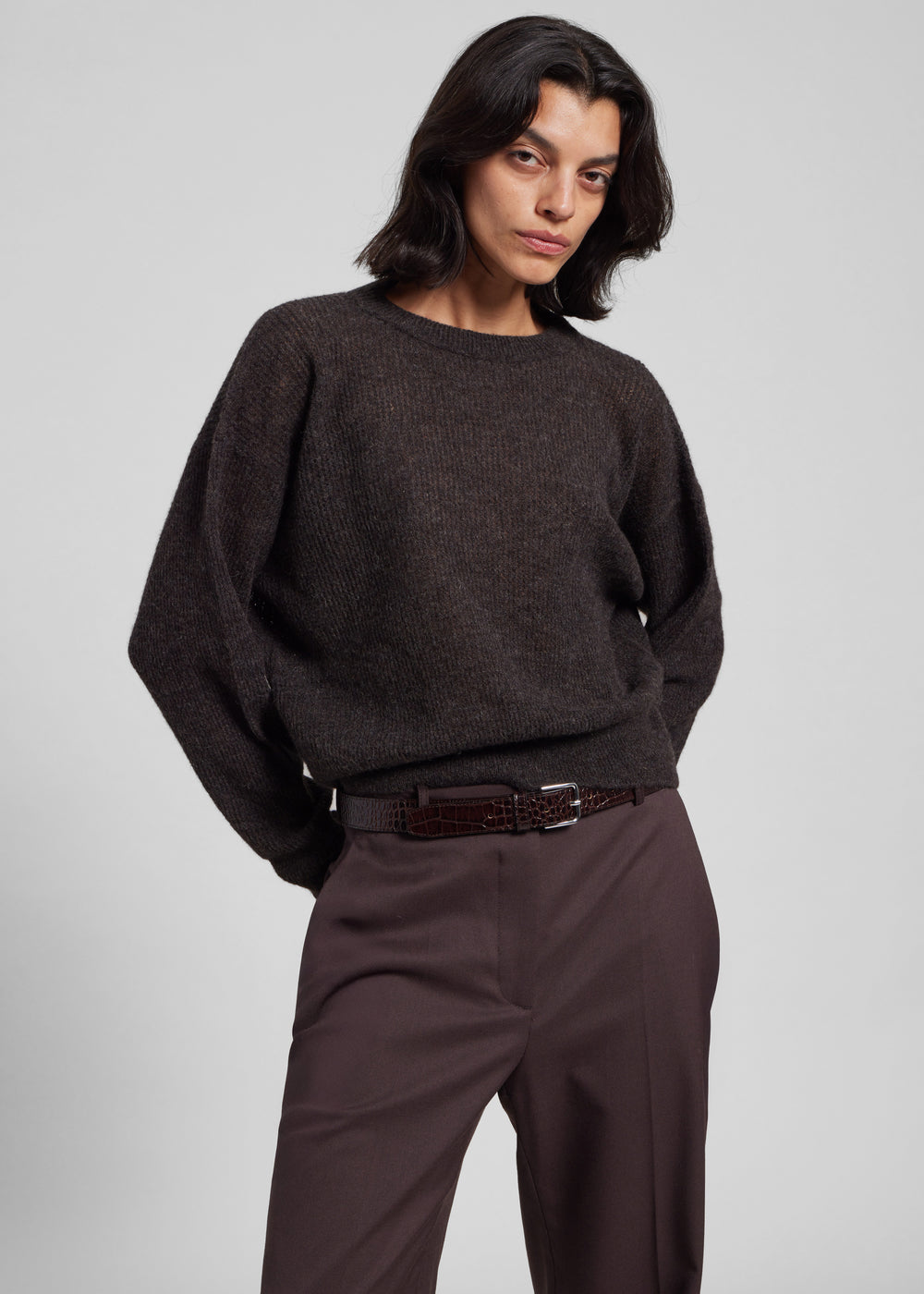 Haikure Blair Sweater - Brown - 1
