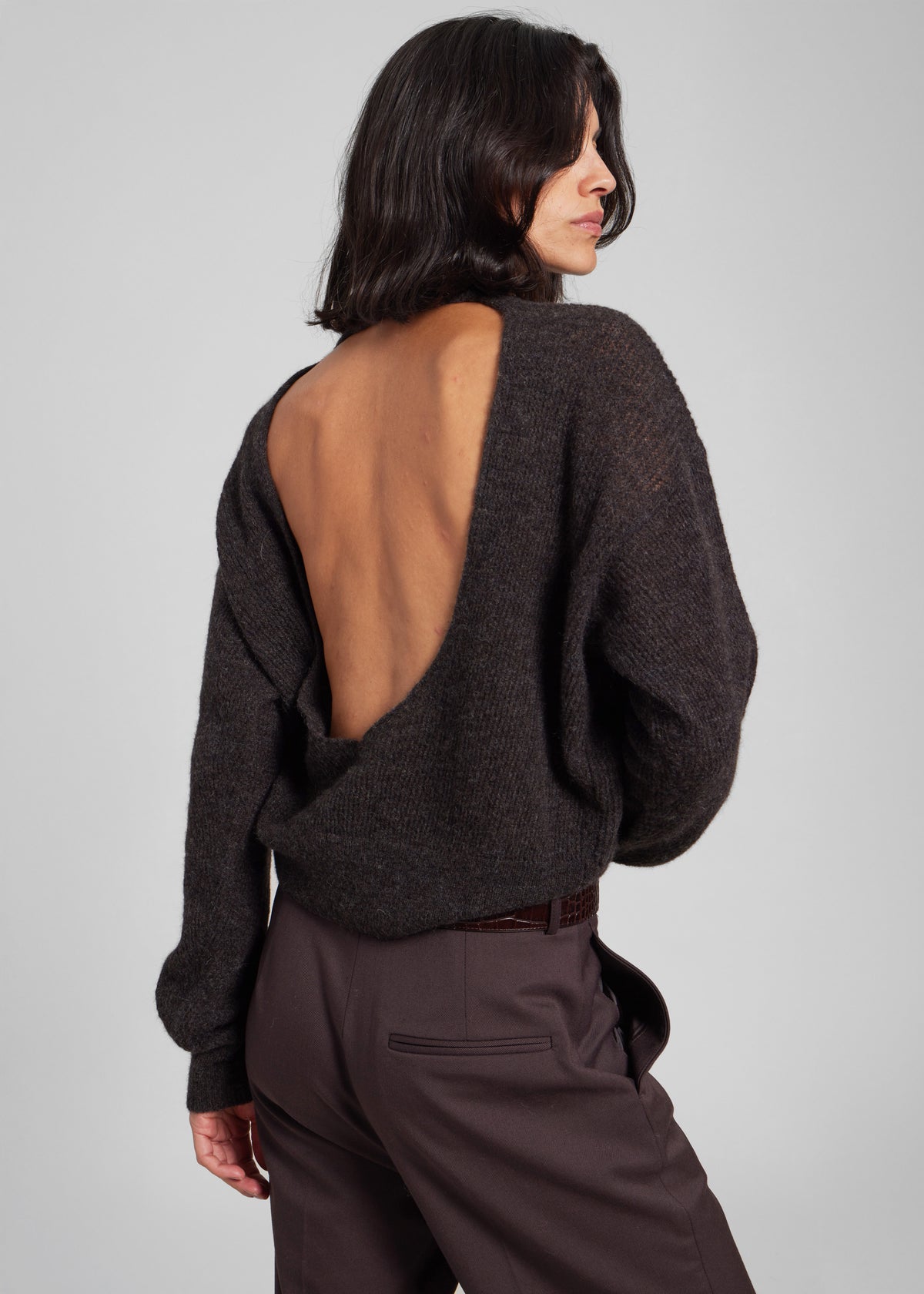 Haikure Blair Sweater - Brown - 1