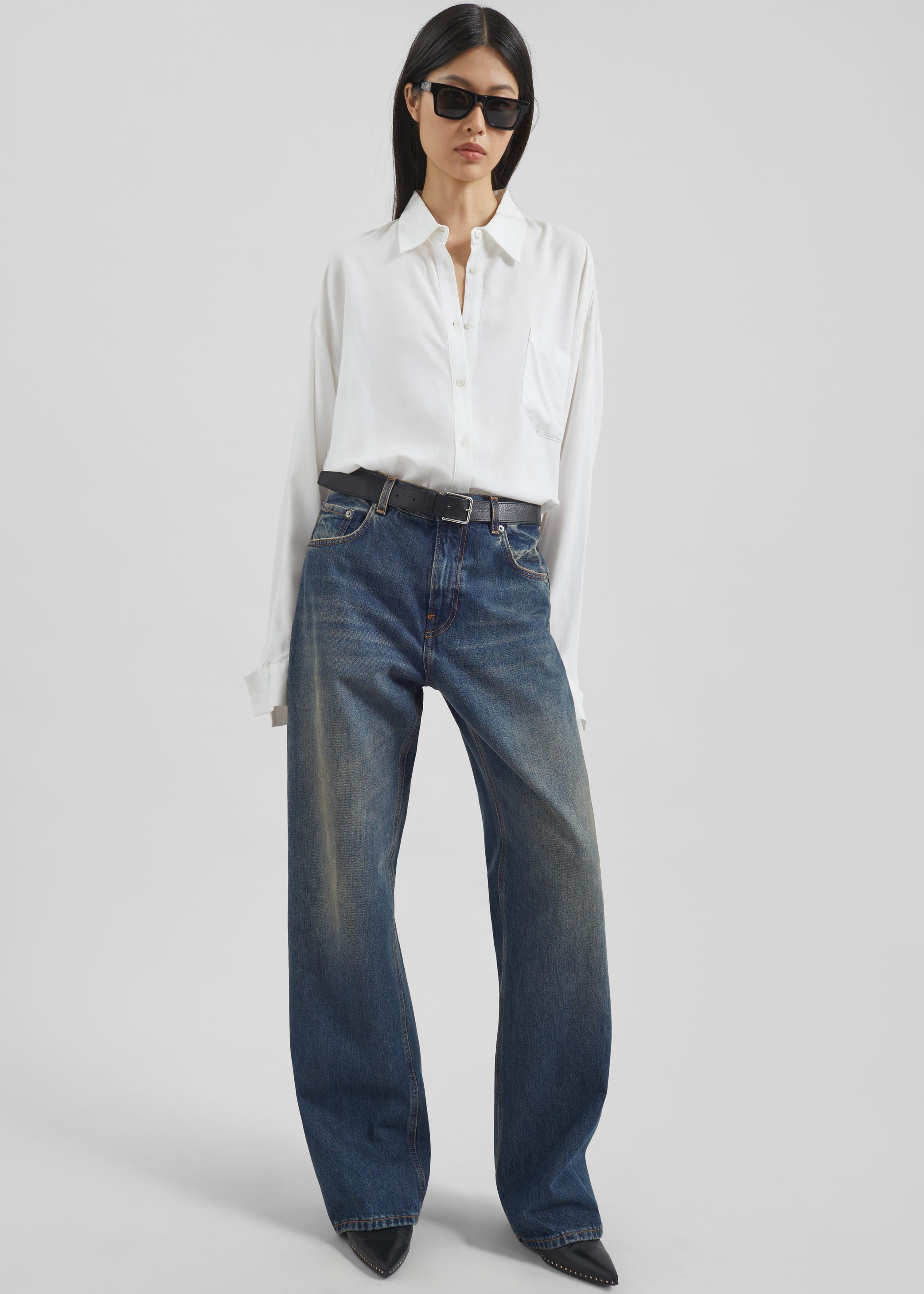 Shop the look image for Haikure Bonnie Jeans - Intense Blue