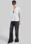 Haikure Bonnie Zip Denim Pants - Vintage Black