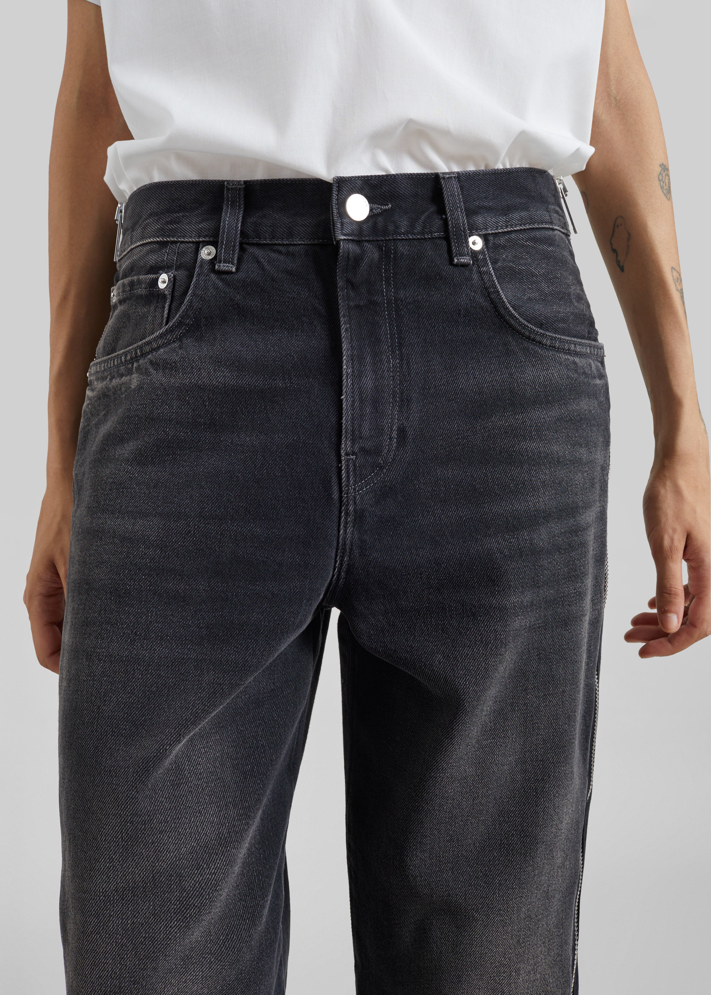 Haikure Bonnie Zip Denim Pants - Vintage Black – The Frankie Shop