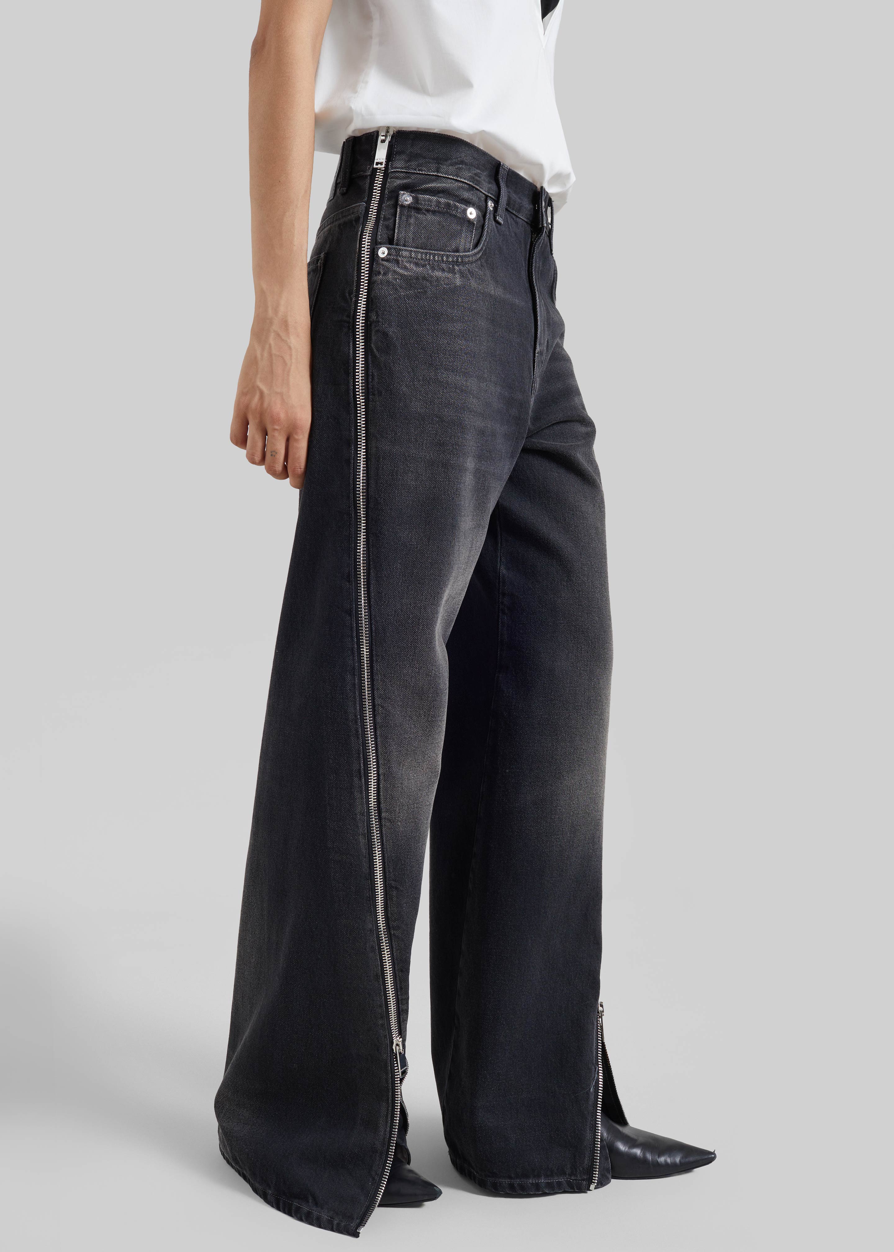 Haikure Bonnie Zip Denim Pants - Vintage Black – The Frankie Shop