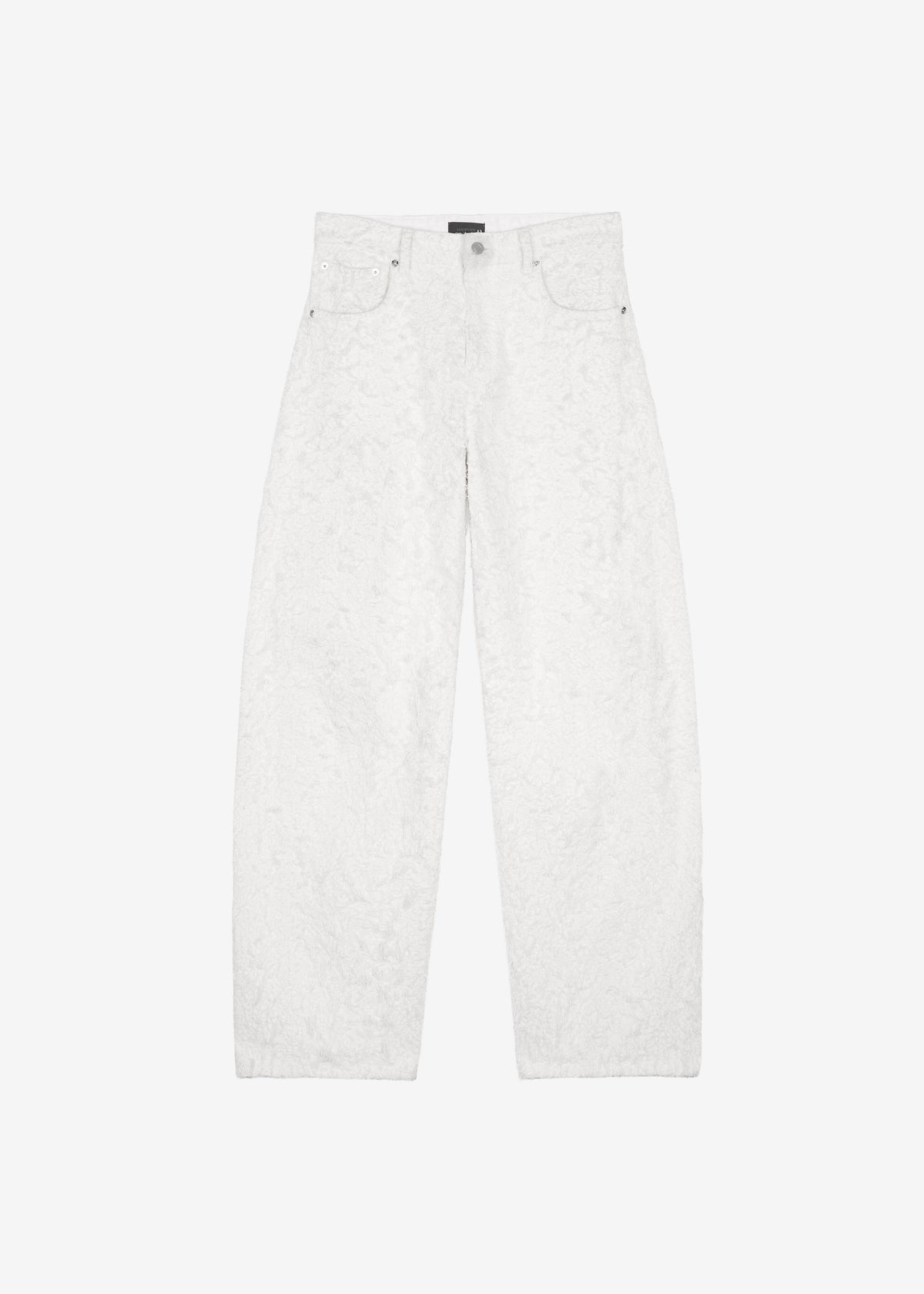 Haikure Clyde Double Fur Denim Pants - Off White - 6