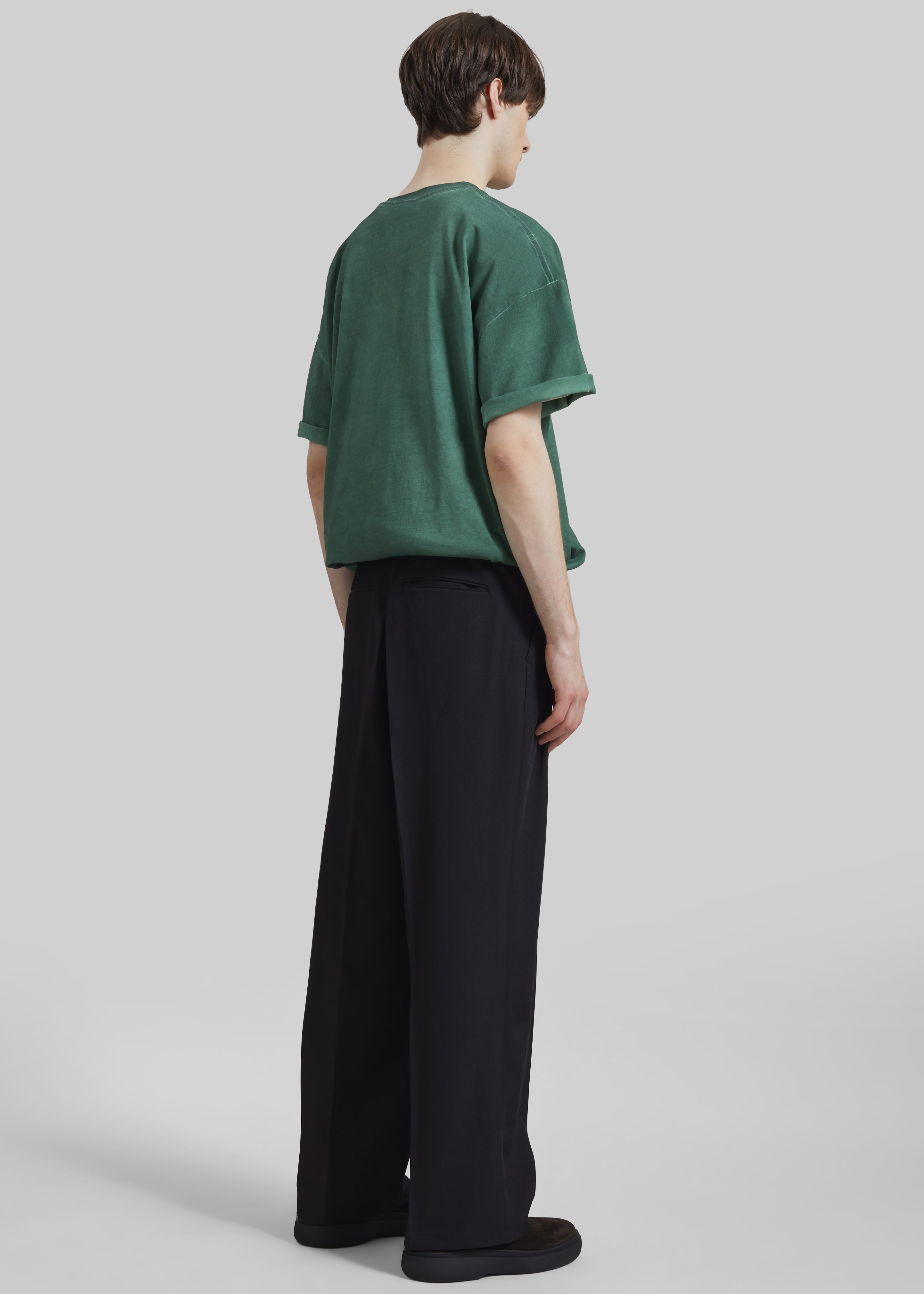 Halbert Pleated Trousers - Black - 6