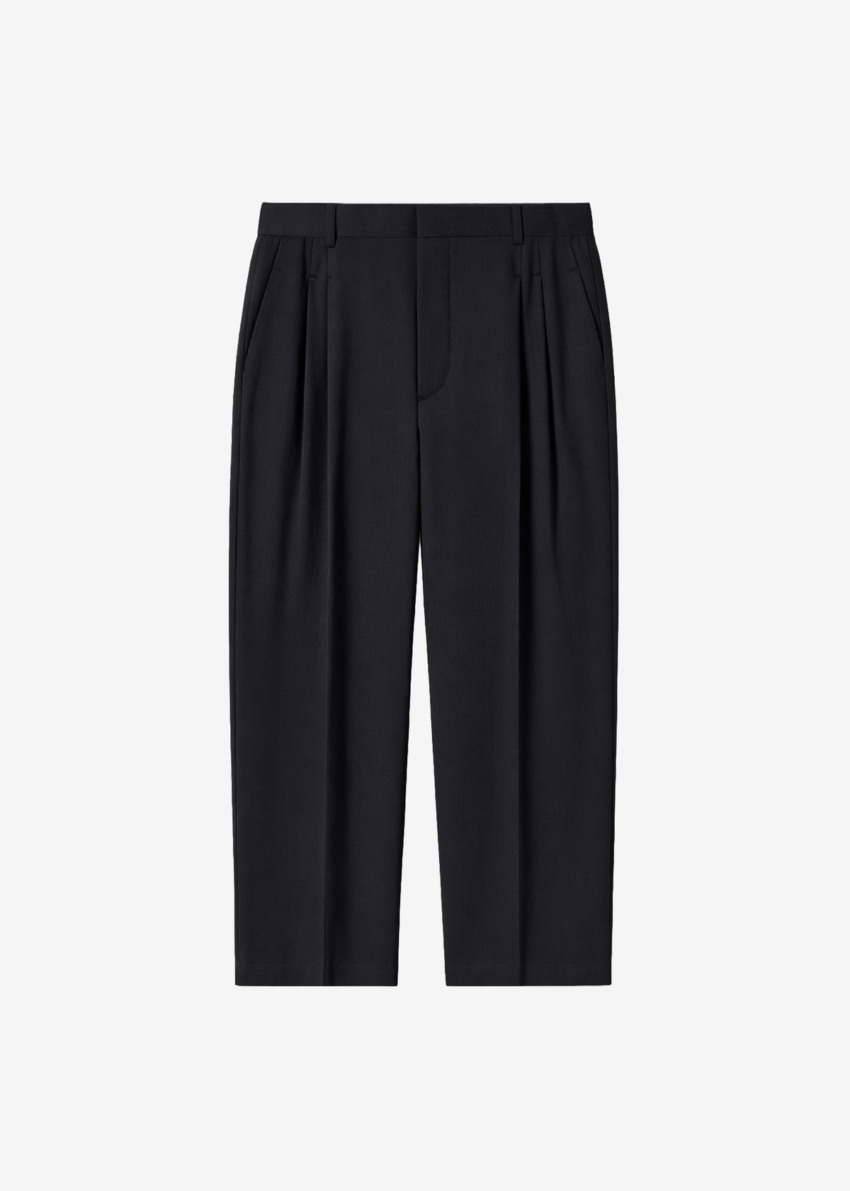 Halbert Pleated Trousers - Black - 7