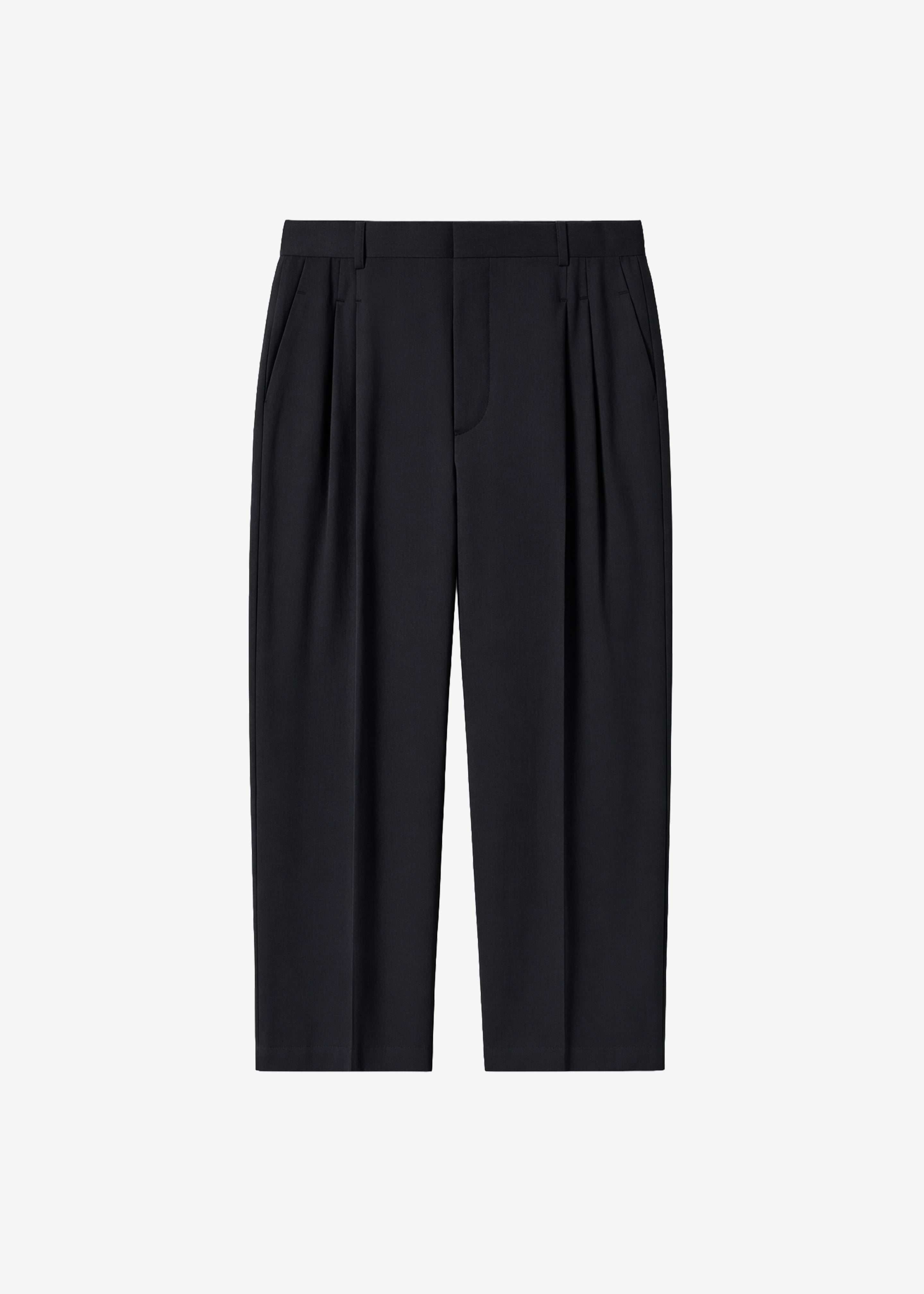 Halbert Pleated Trousers - Black - 7