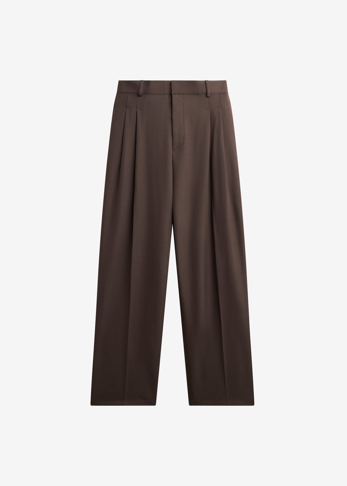Halbert Pleated Trousers - Brown - 7