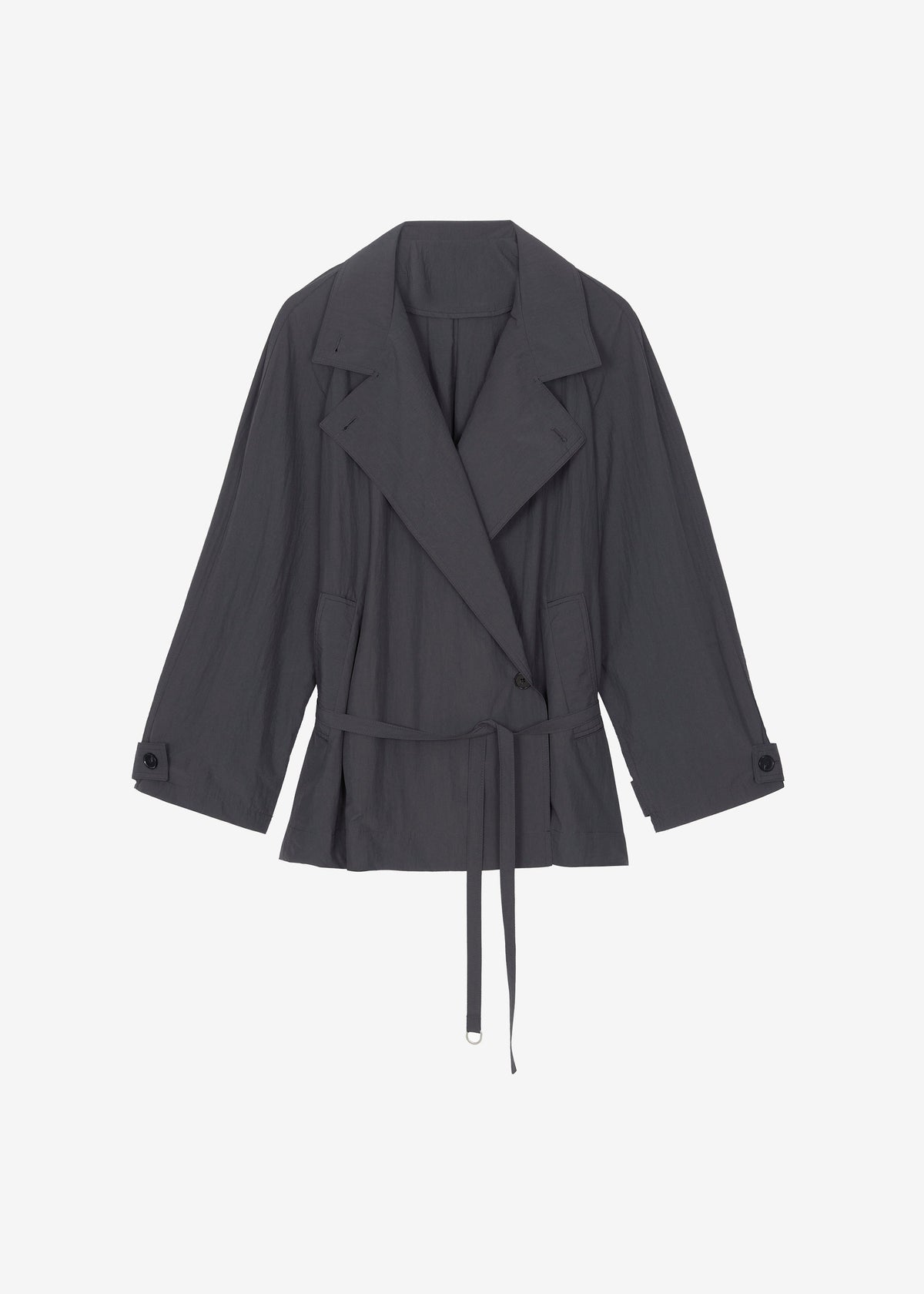 Halver Light Trench Jacket - Charcoal - 7