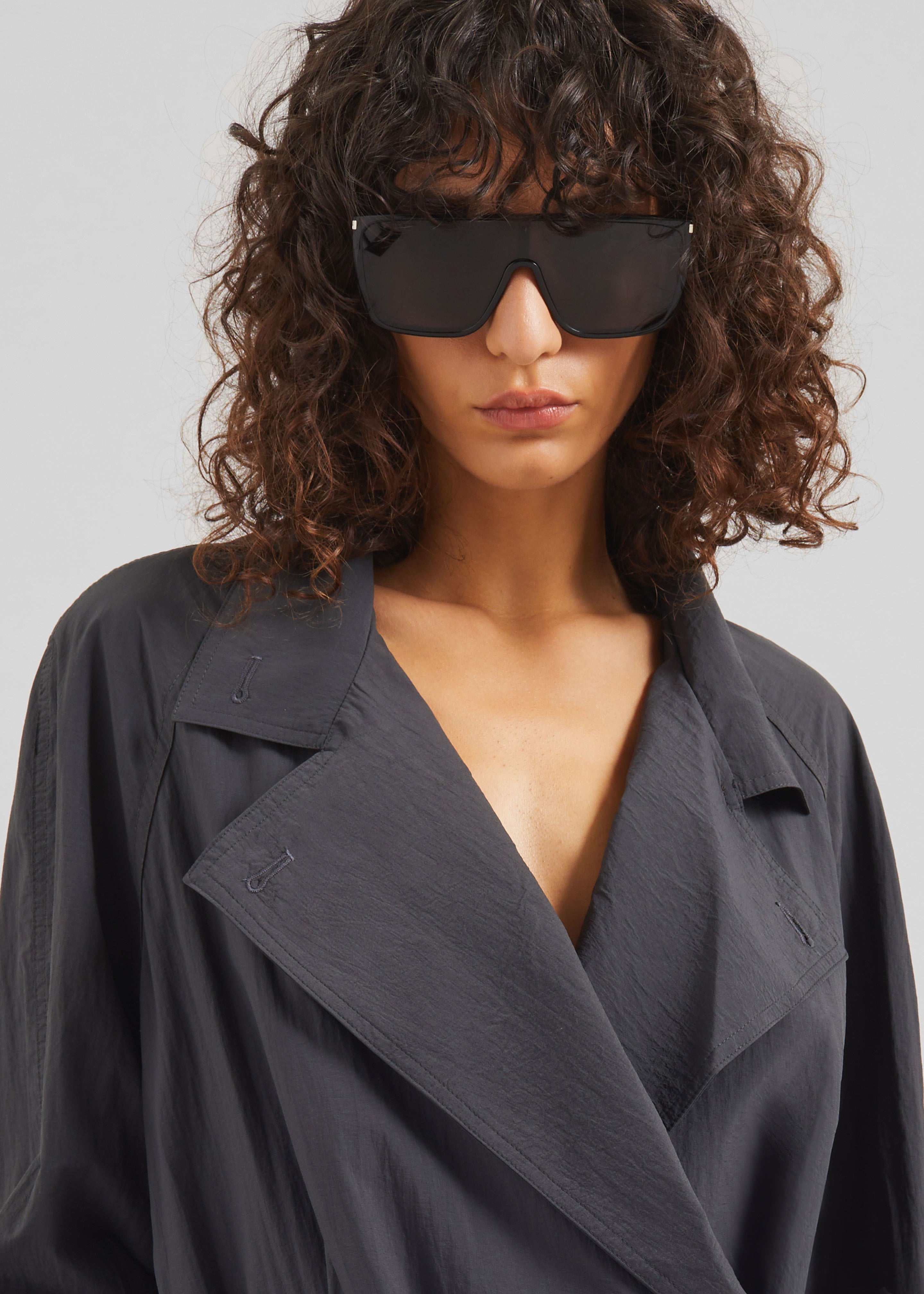 Halver Light Trench Jacket - Charcoal - 4