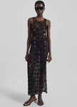 Hamina Mirror Crochet Dress - Black