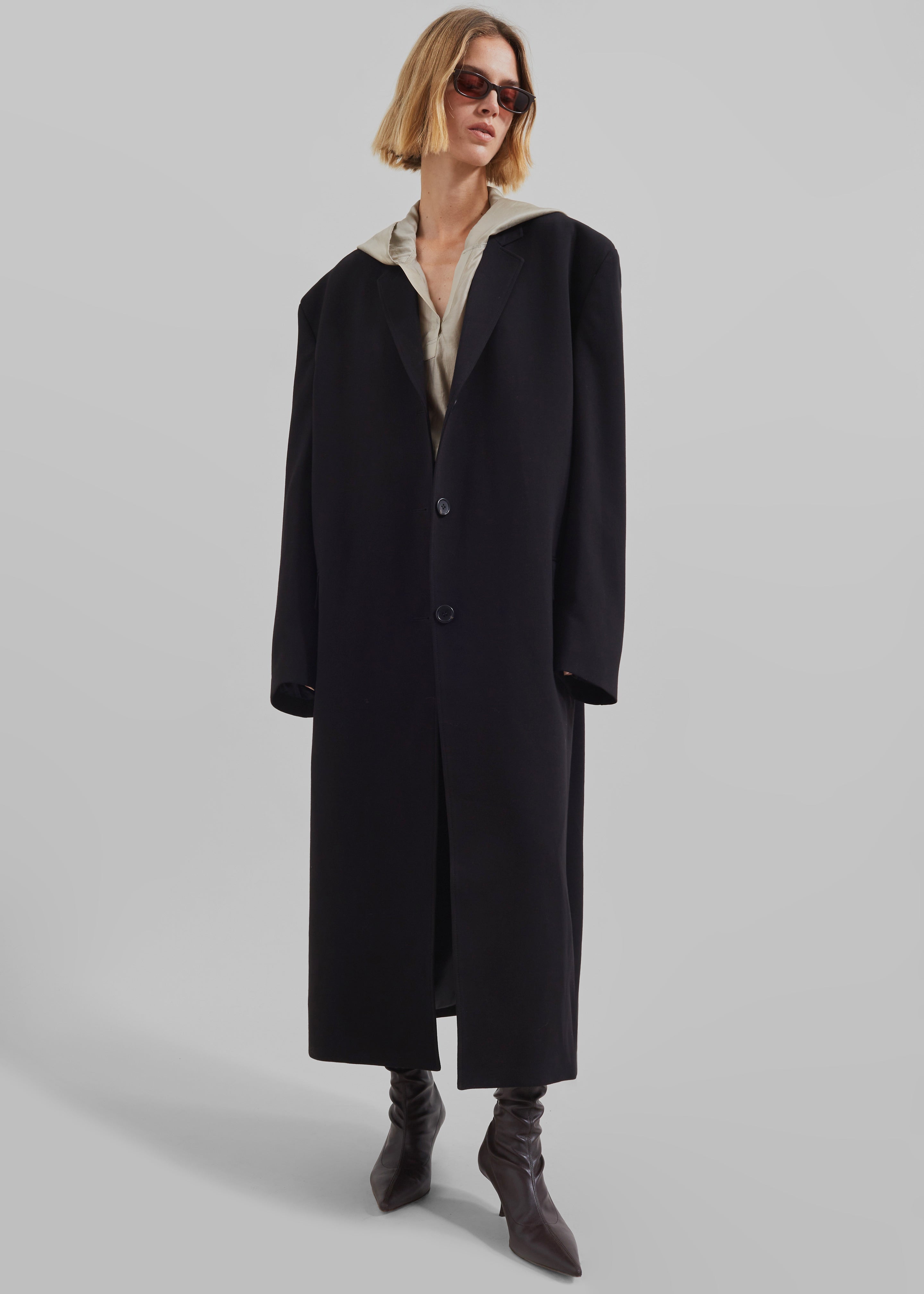 Hampton Long Coat - Black - 8