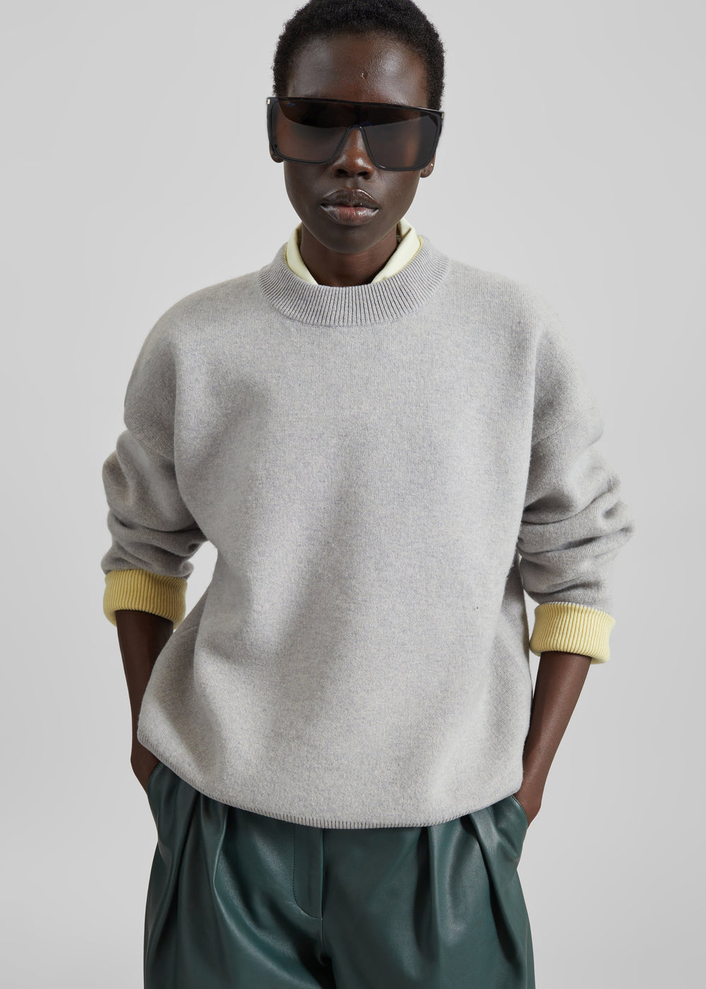 Maglione Hana in lana - Grigio chiaro