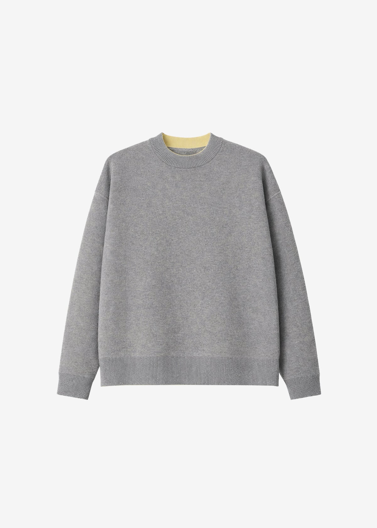 Hana Wool Sweater - Light Grey