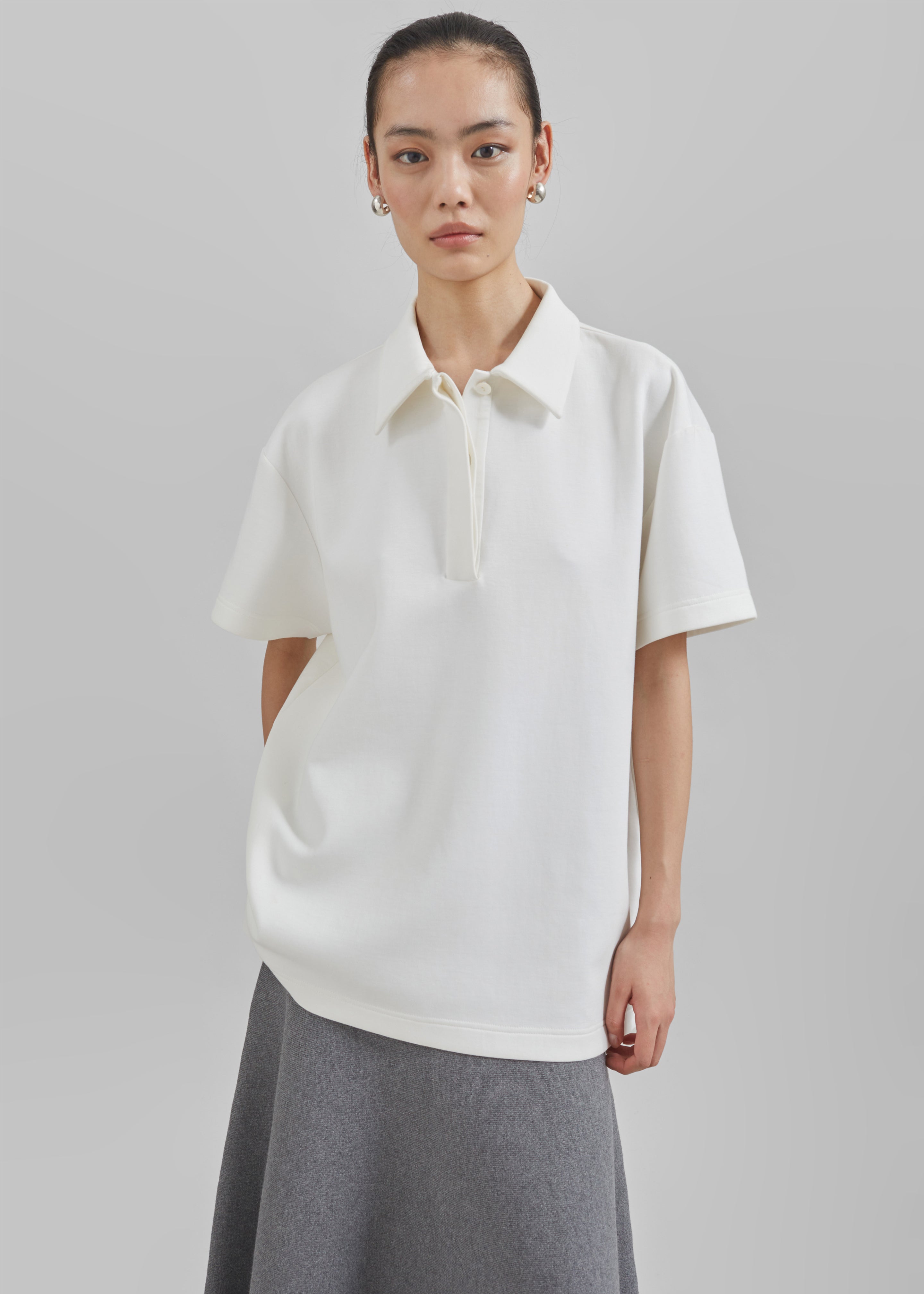 Harper Polo Shirt - White - 8