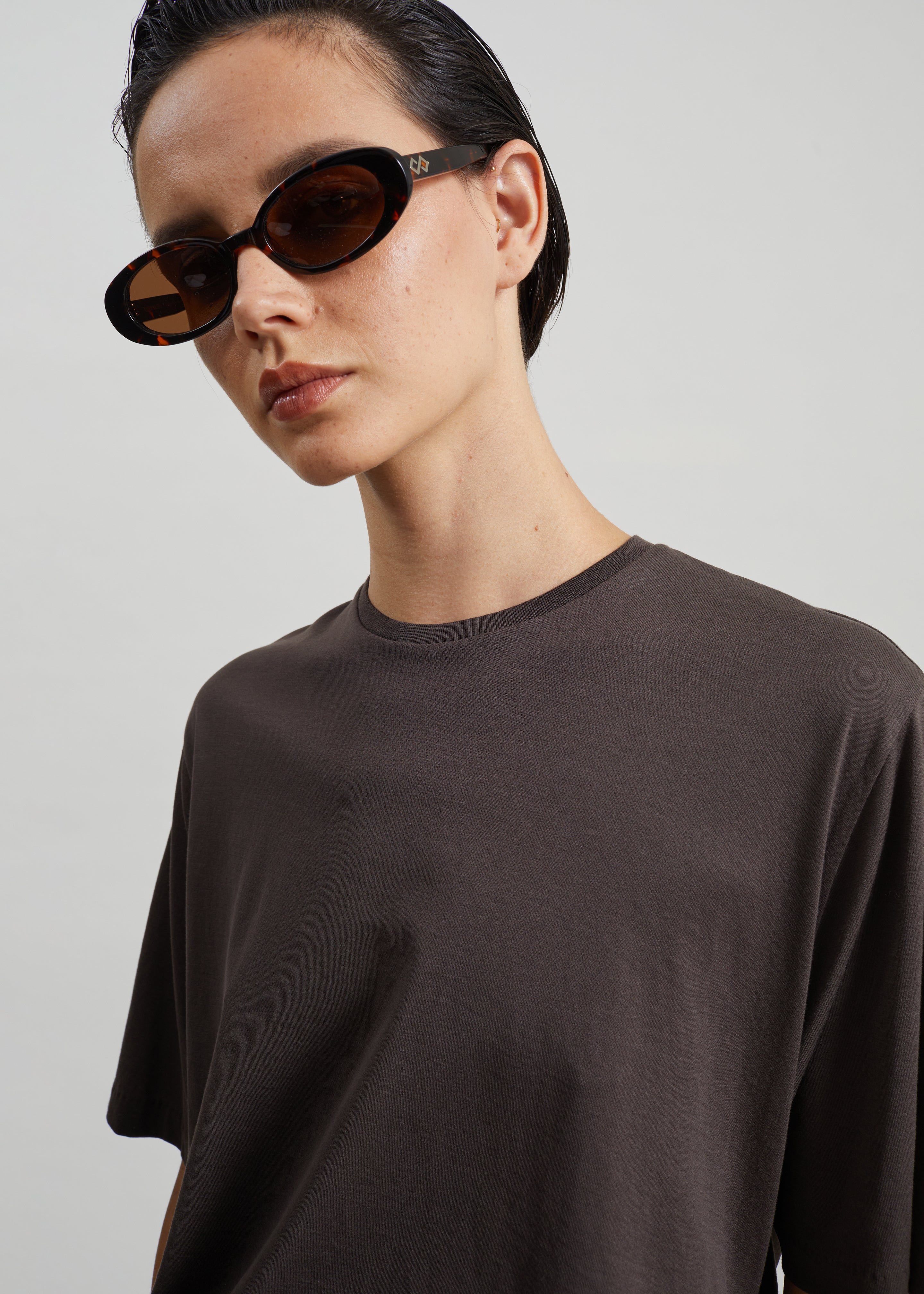 Harper Soft Organic T-Shirt - Brown - 2
