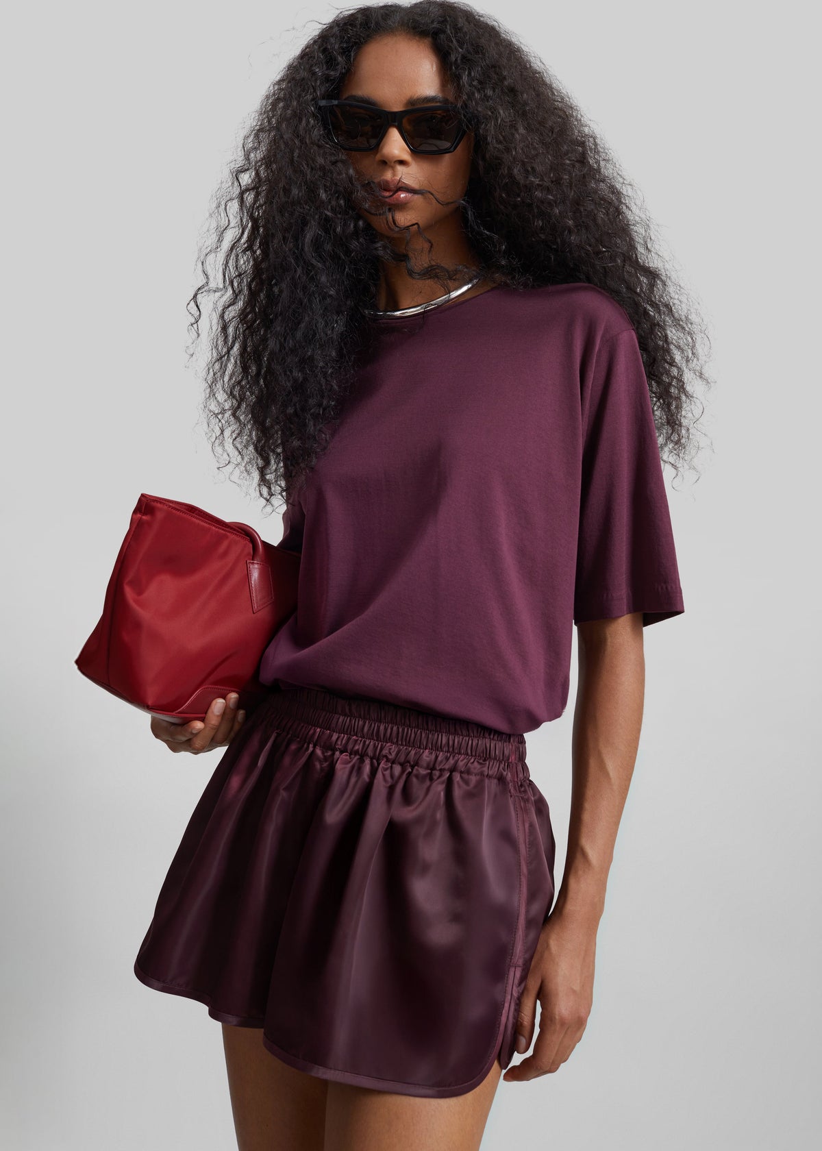 Harper Soft Organic T-Shirt - Burgundy - 5