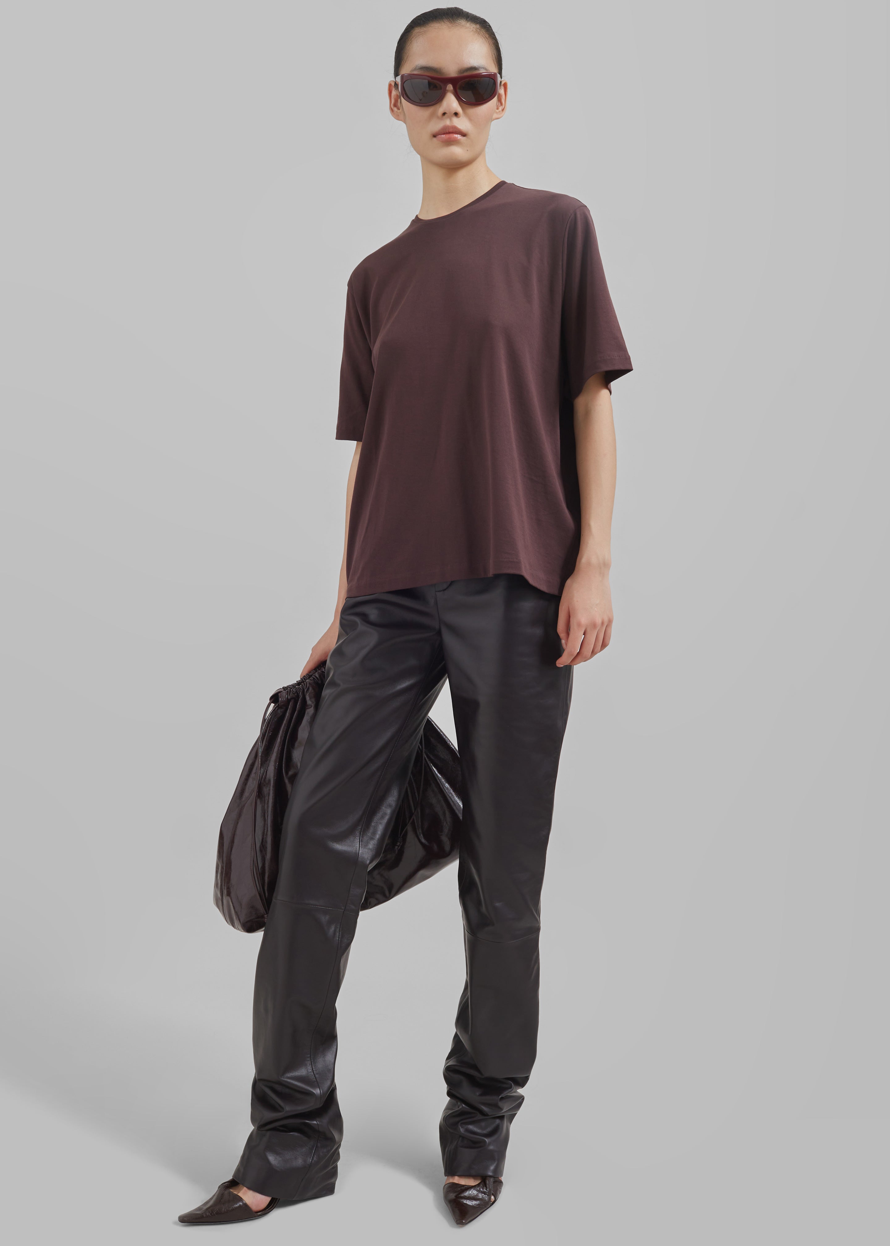 Harper Soft Organic T-Shirt - Dark Plum - 7