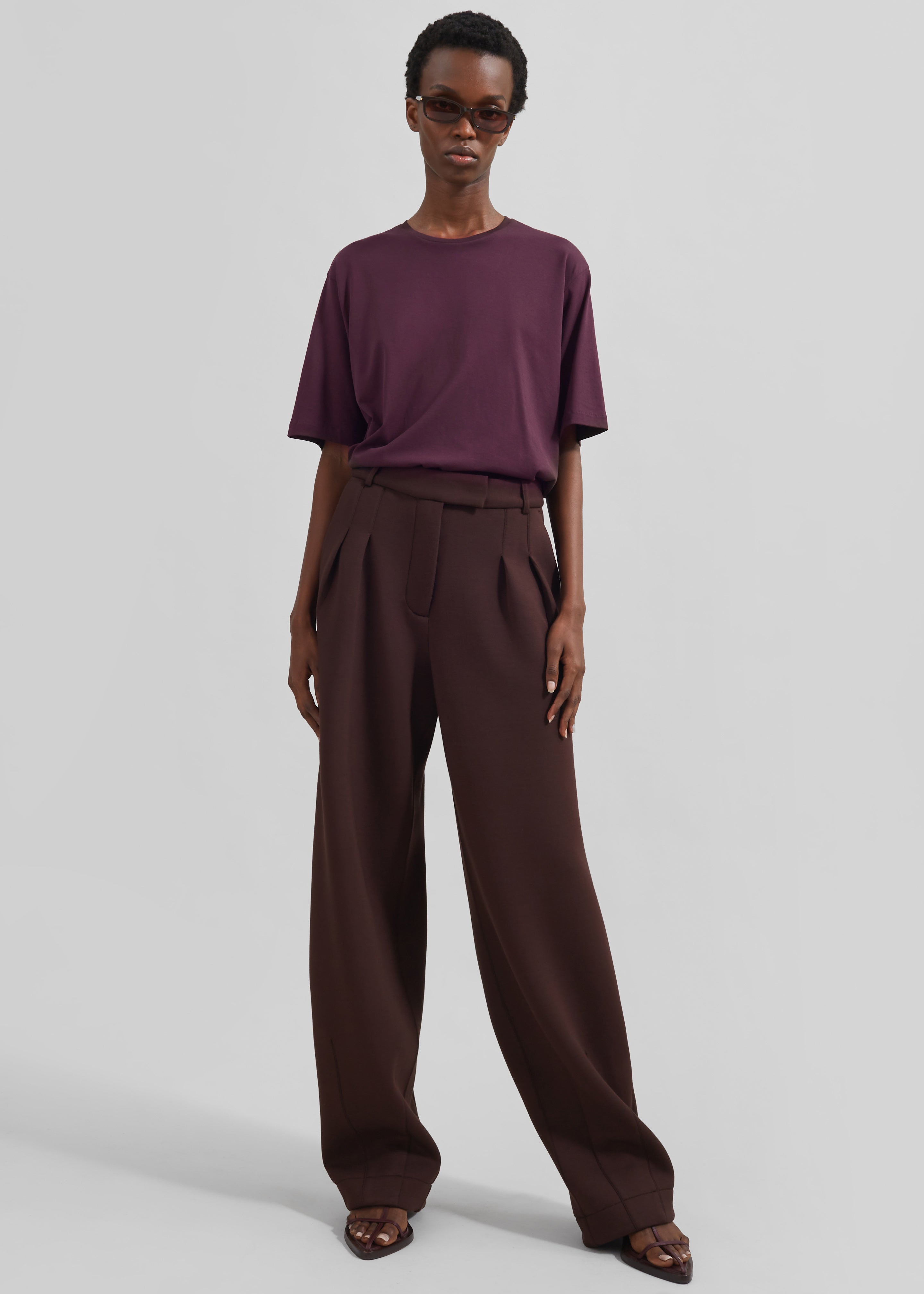 Harper Soft Organic T-Shirt - Dark Plum - 4
