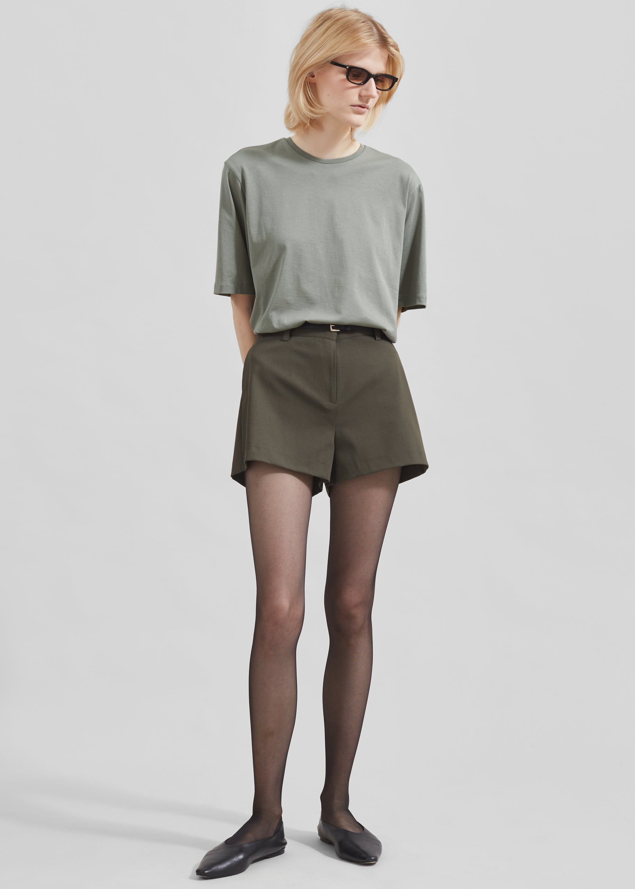 Shop the look image for Harper Soft Organic T-Shirt - Light Khaki