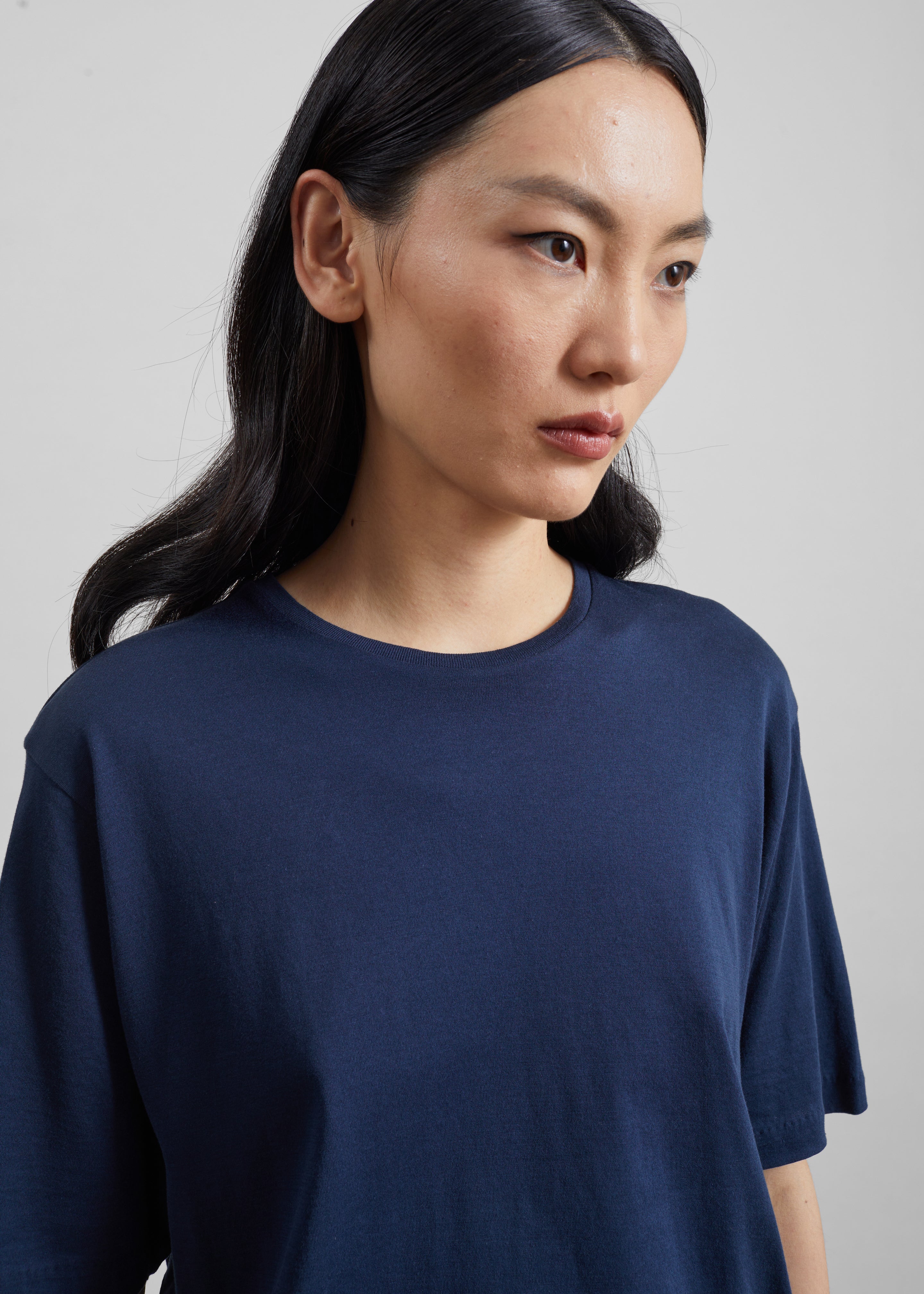 T-shirt Harper Soft Organic - Bleu marine - 2