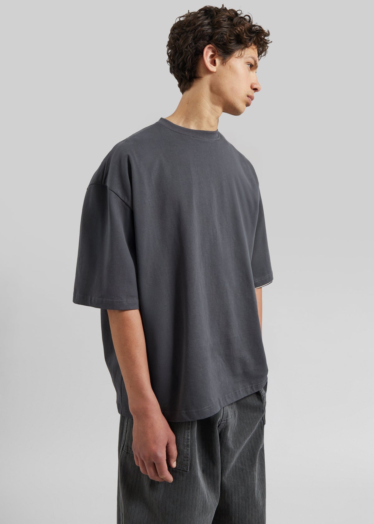 Harris Oversized T-Shirt - Slate Grey - 1