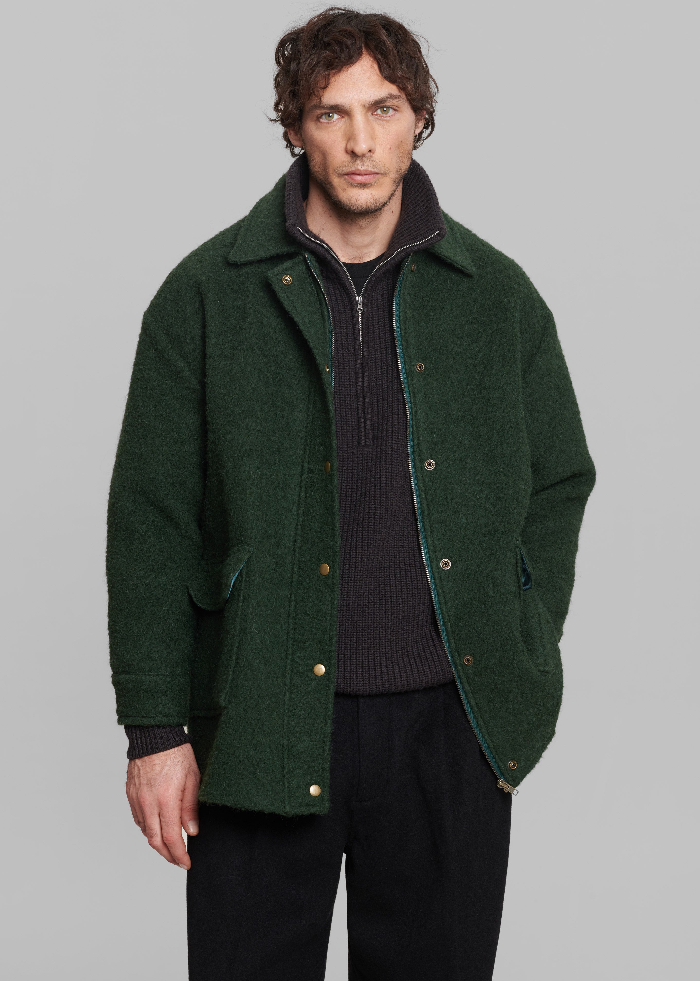 【THE MOZZ】Jacques Corduroy Short Padded Jumper Amazon.com: BAMZOK Jackets for Men - Men Drop Shoulder