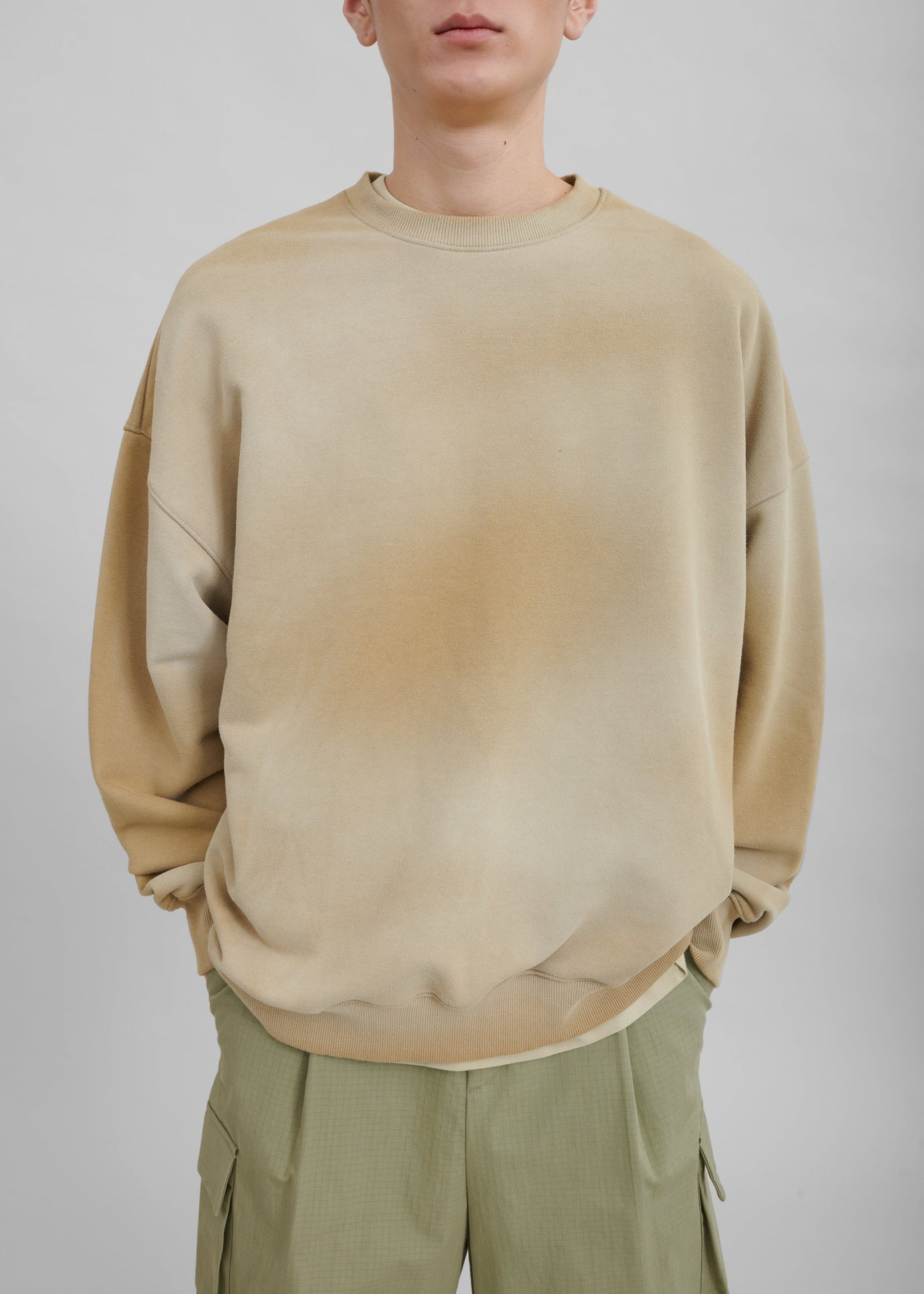 Hart Tie Dye Sweatshirt - Beige - 1