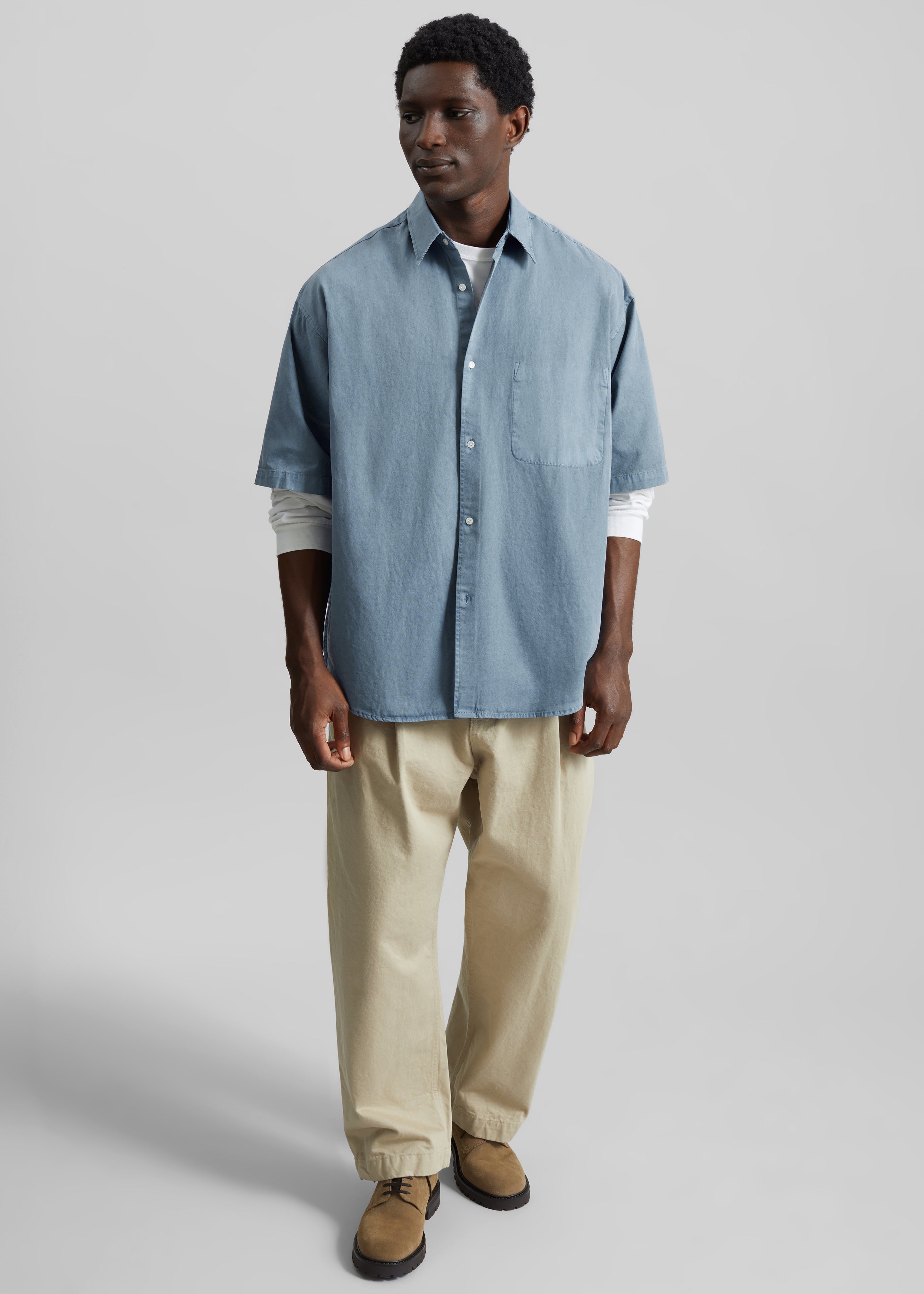 Havre Button Down Shirt - Blue - 7