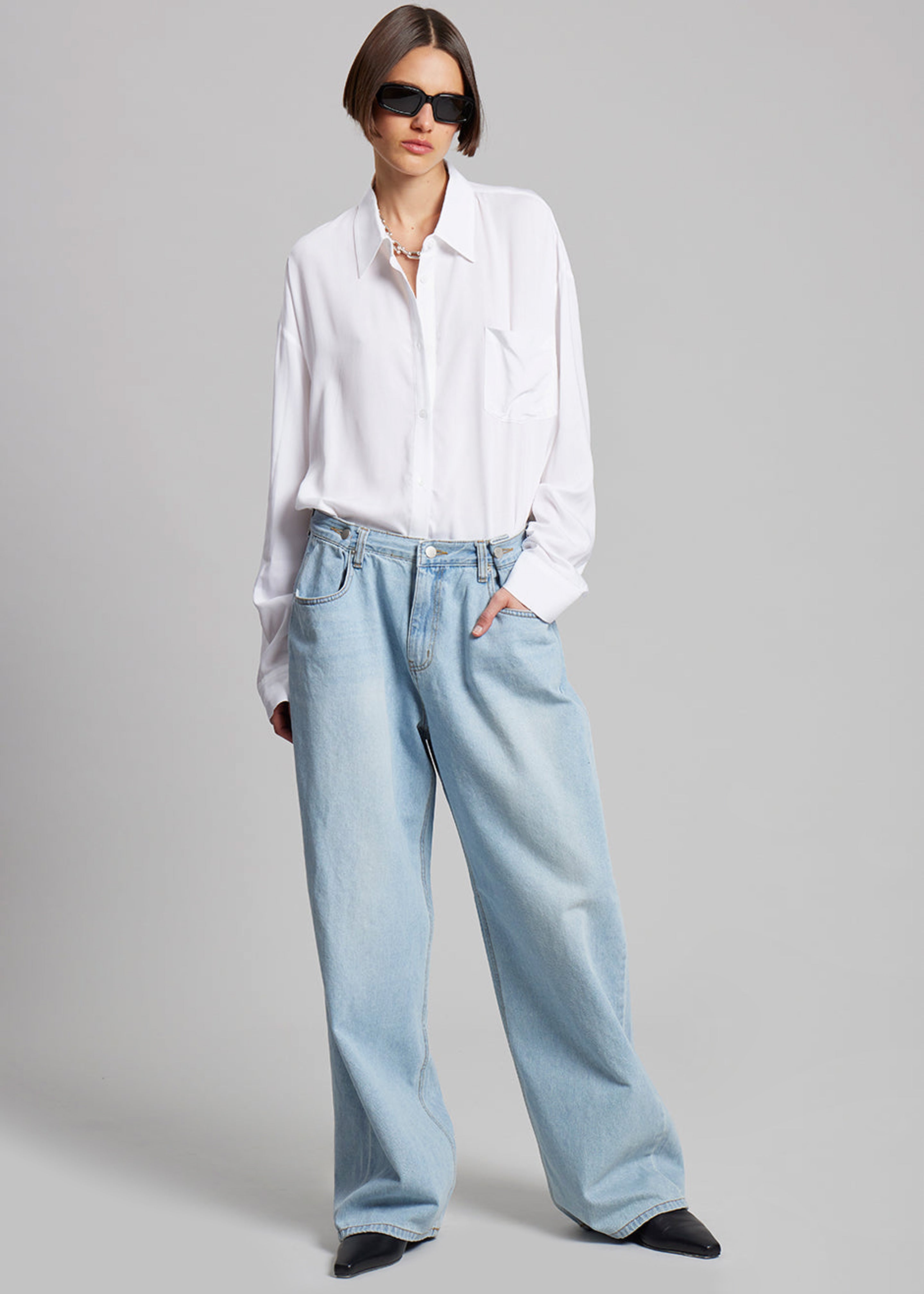 Hayla Denim Pants - Light Wash - 7