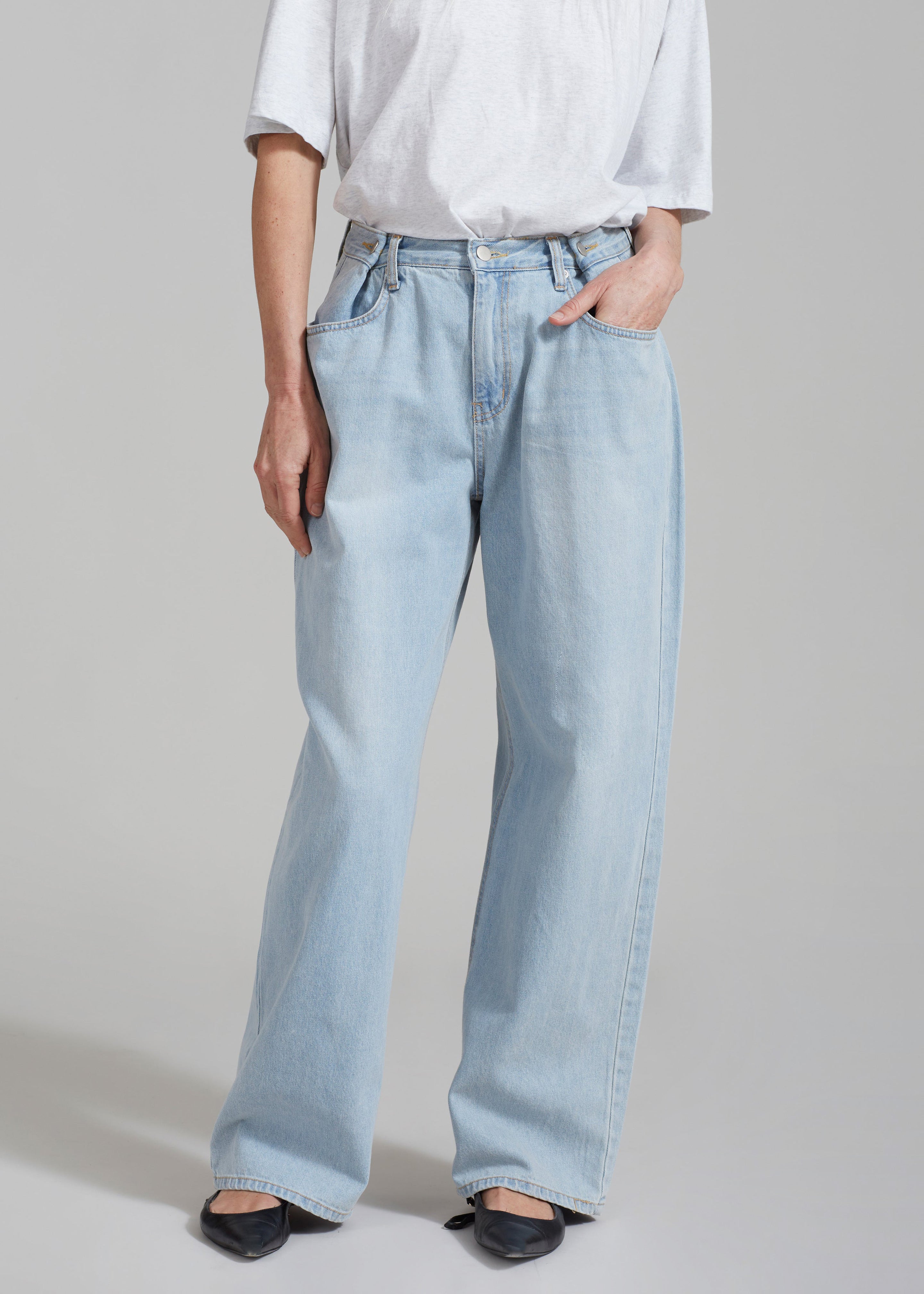 Hayla Denim Pants - Light Wash - 8