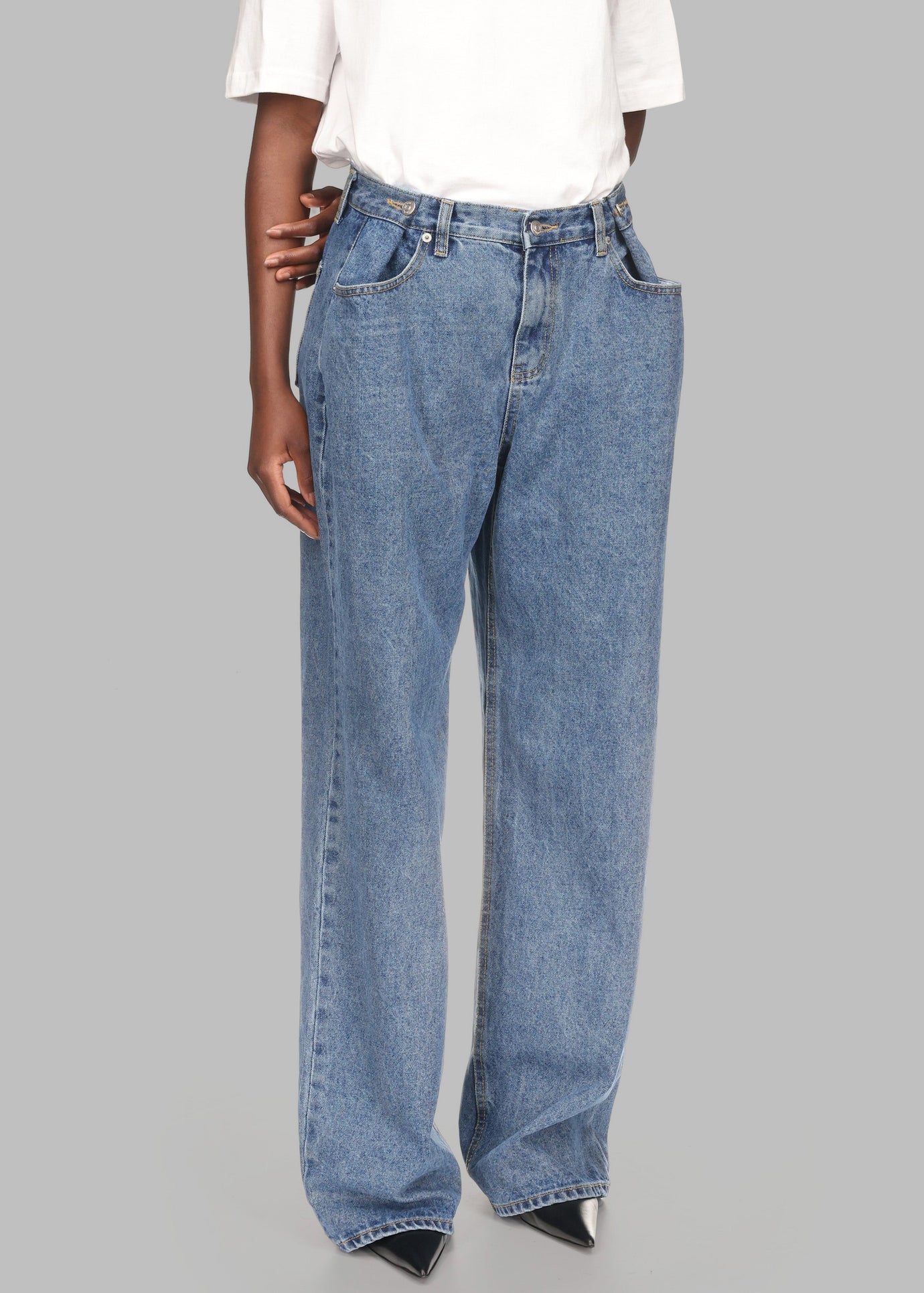 Hayla Denim Pants x Barbie™ - Medium Wash - 1