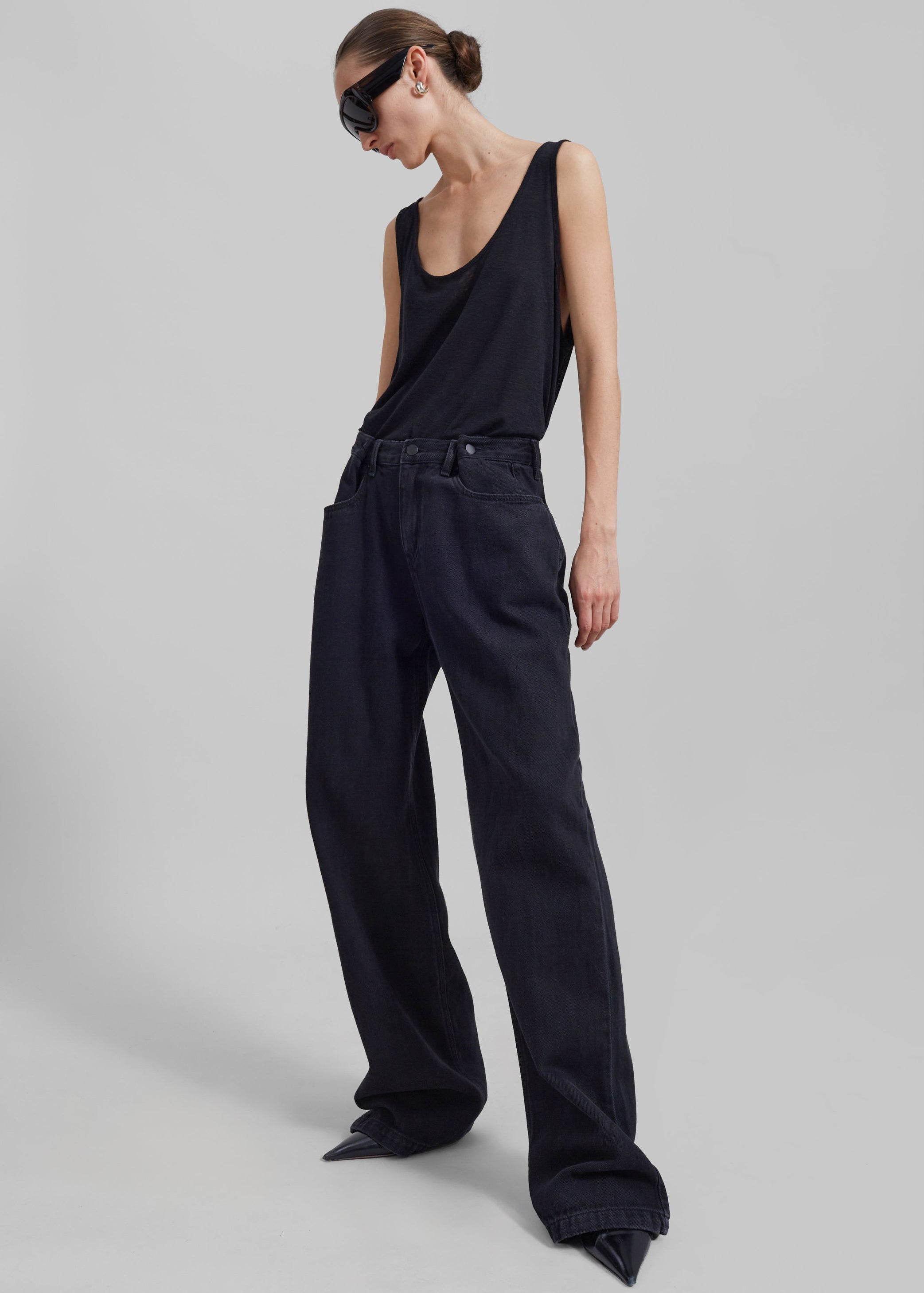 Shop the look image for Hayla Denim Pants - Black Wash