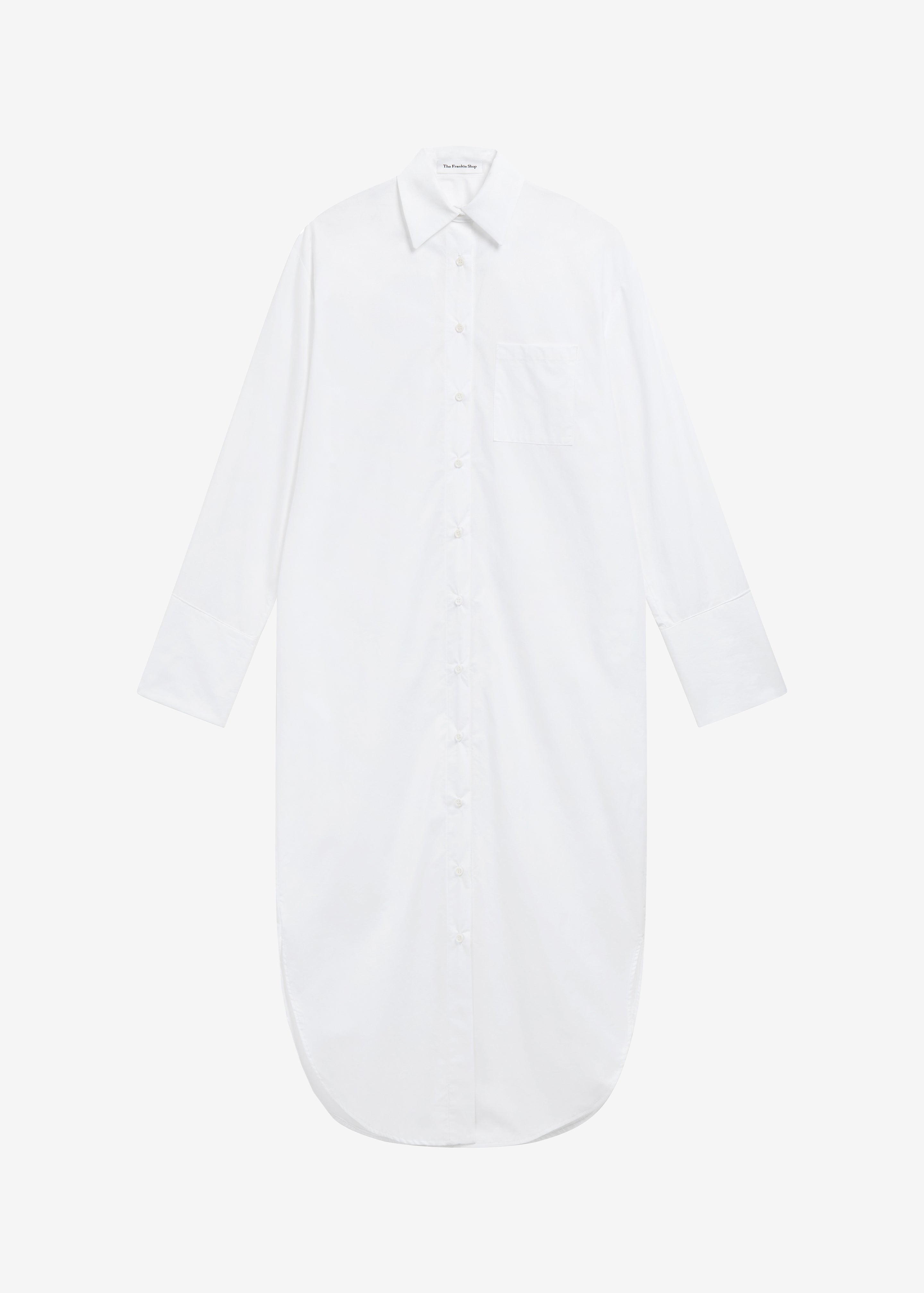 Helena Shirt Dress - White - 7