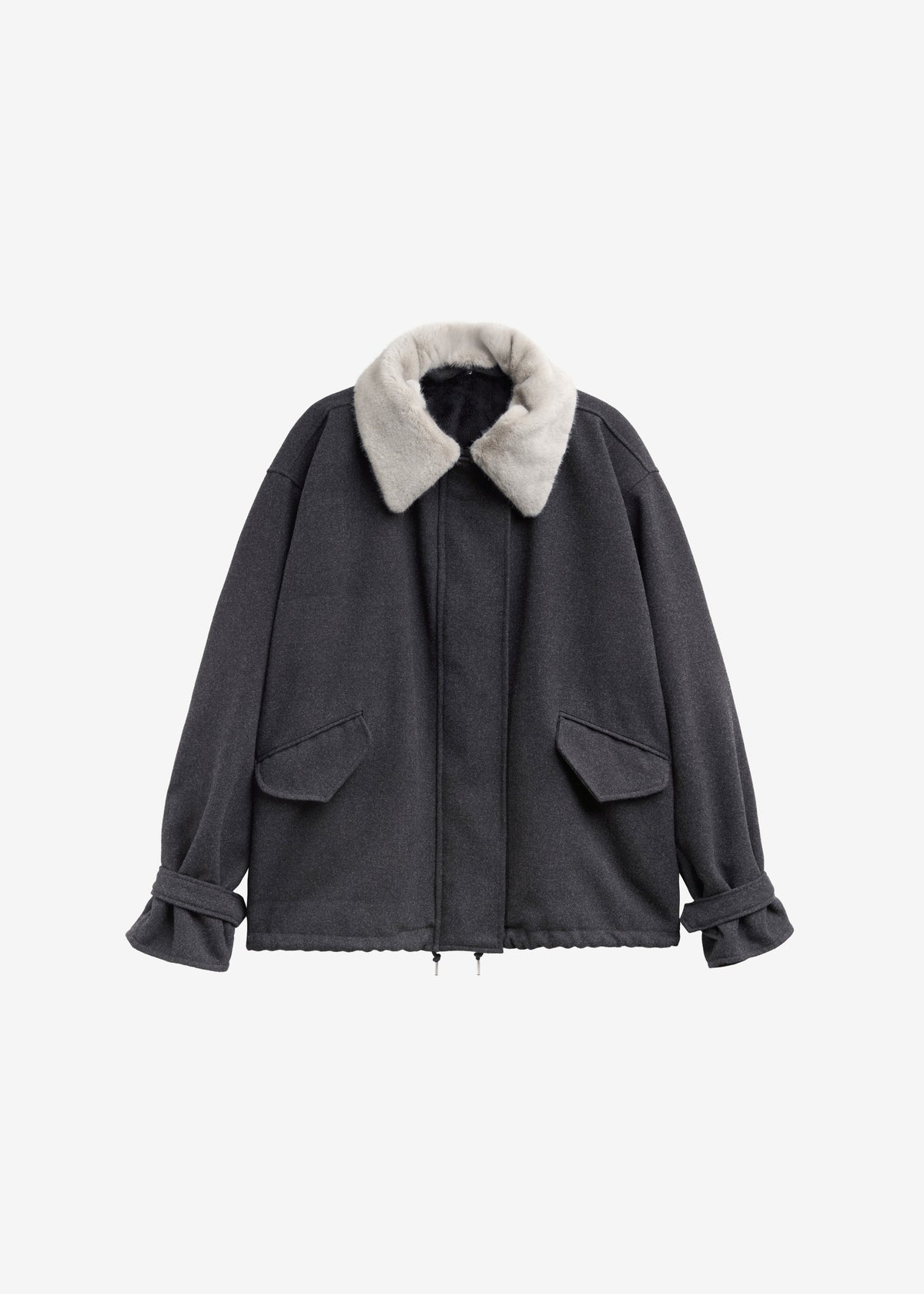 Hemavan Faux Fur Lined Jacket - Dark Grey - 10