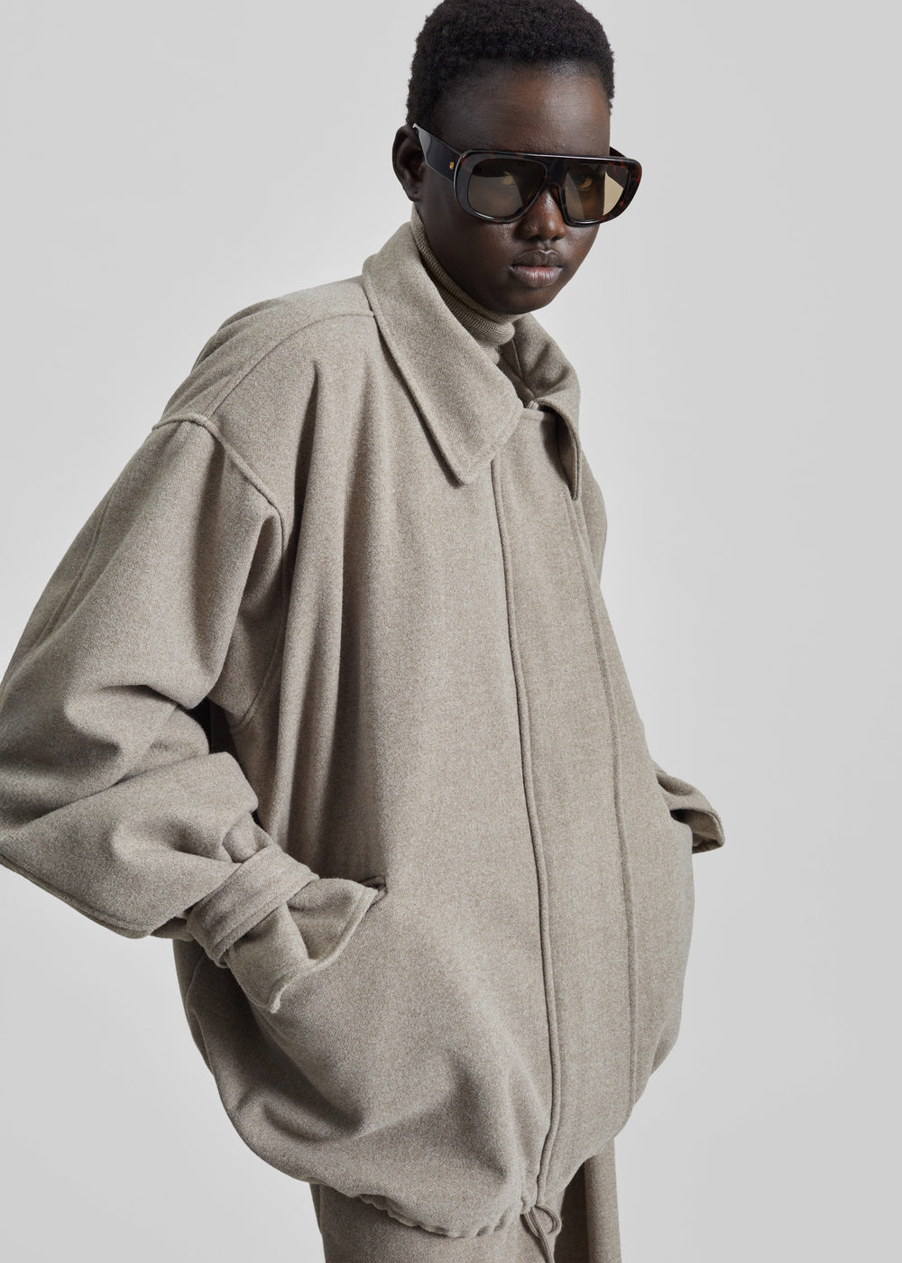 Hemavan Faux Fur Lined Jacket - Taupe