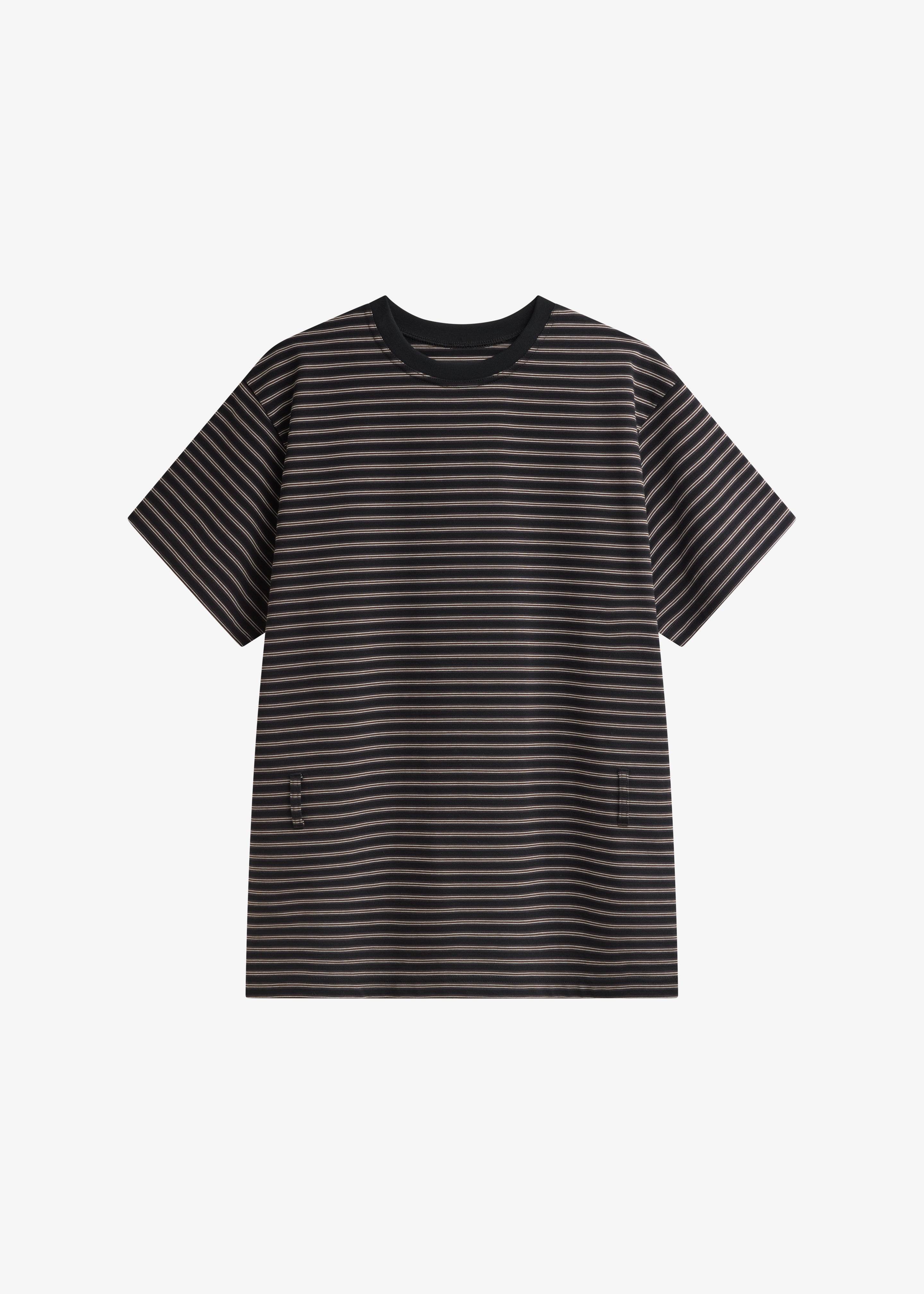 Hemse T-Shirt Dress - Black Multi Stripe - 7
