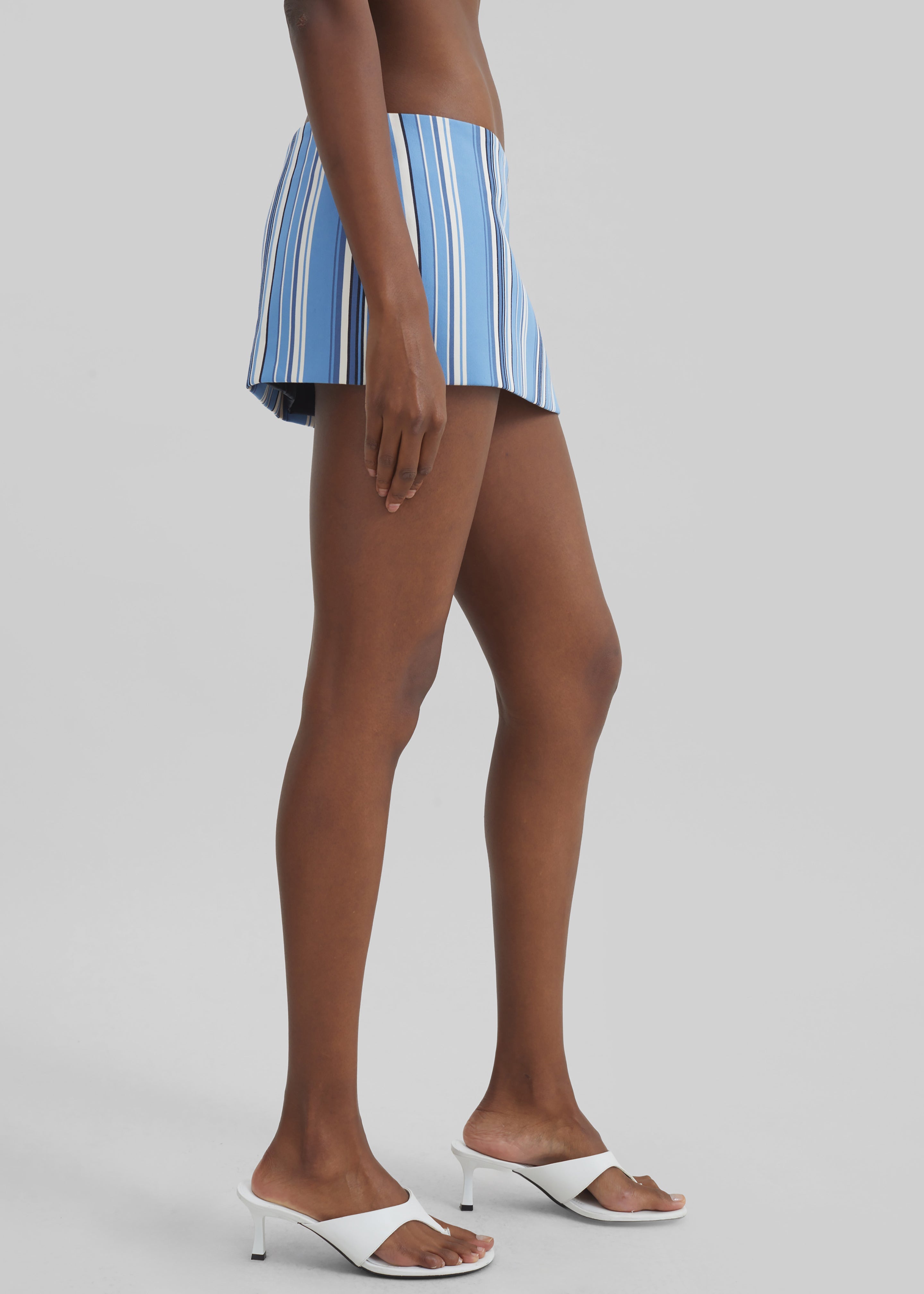 Hera Mini Skirt - Blue Multi Stripe - 3