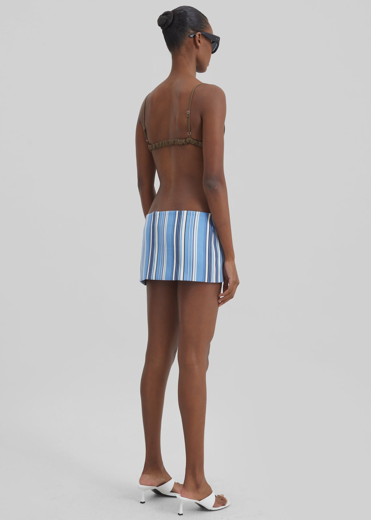 Hera Mini Skirt - Blue Multi Stripe - 9