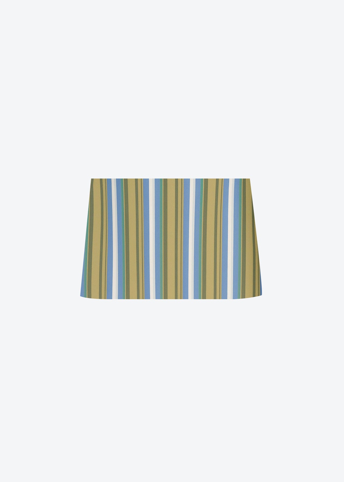 Hera Mini Skirt - Green Multi Stripe - 9