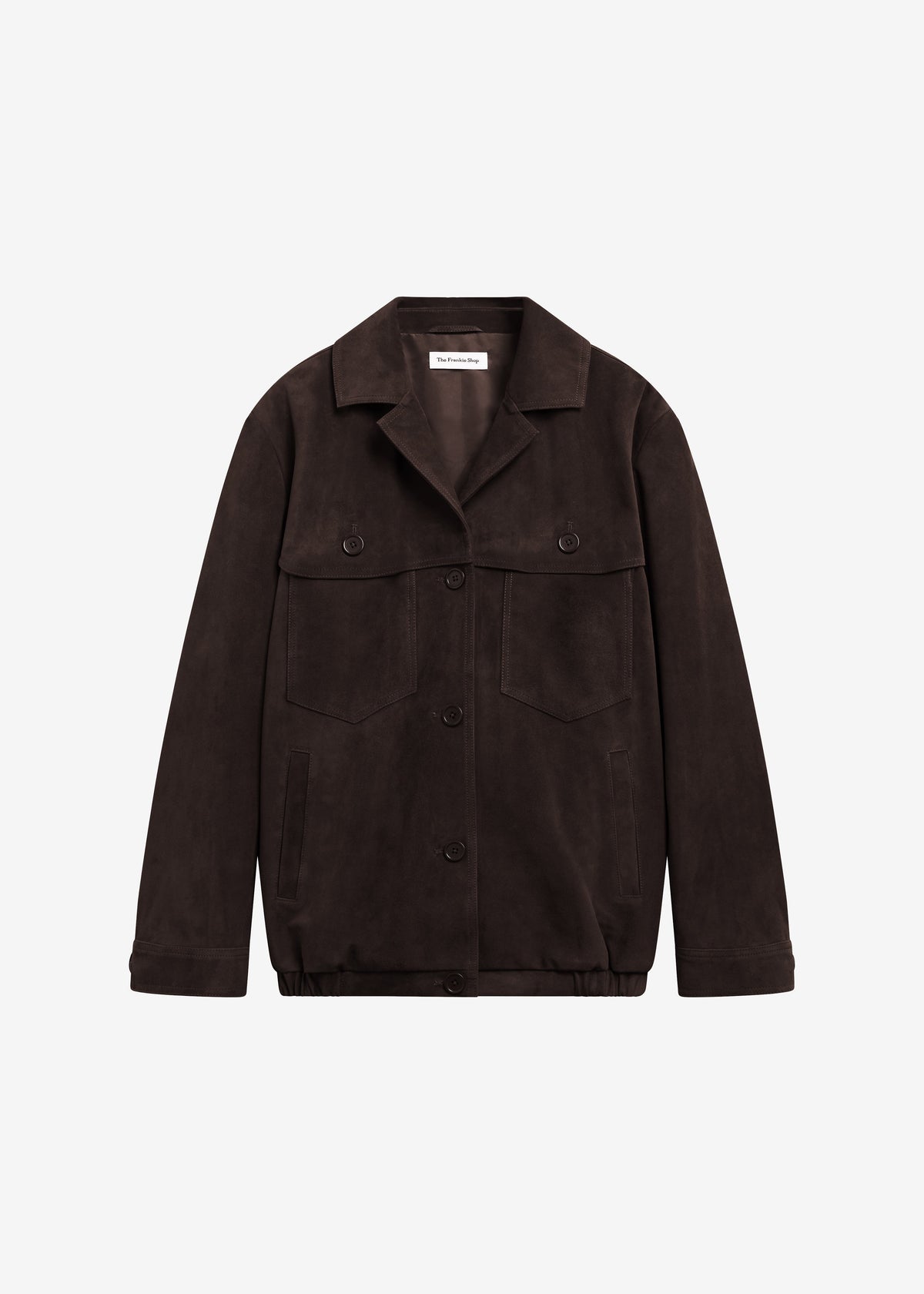 Hester Faux Suede Jacket - Brown - 7