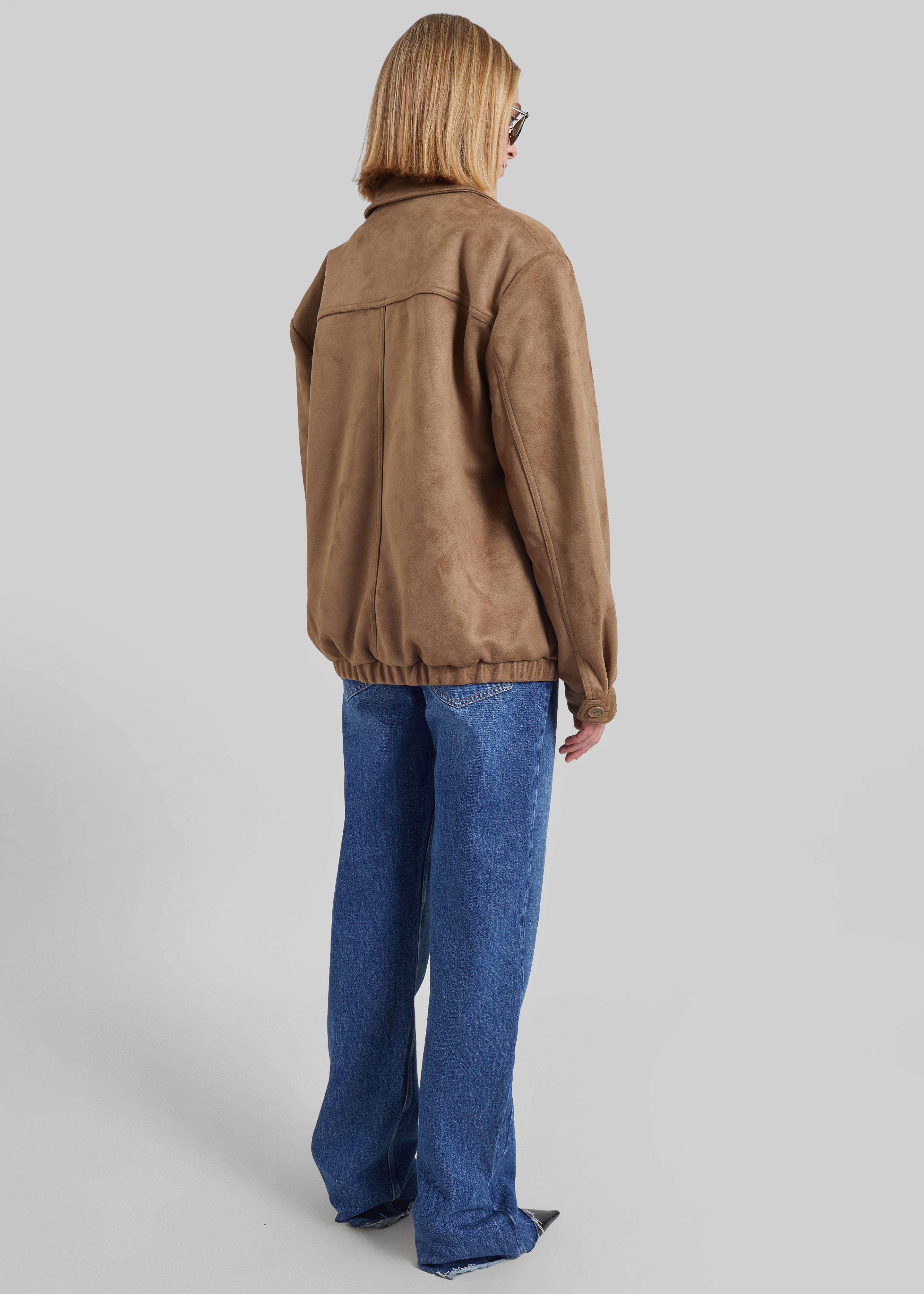 Hester Faux Suede Jacket - Camel - 9
