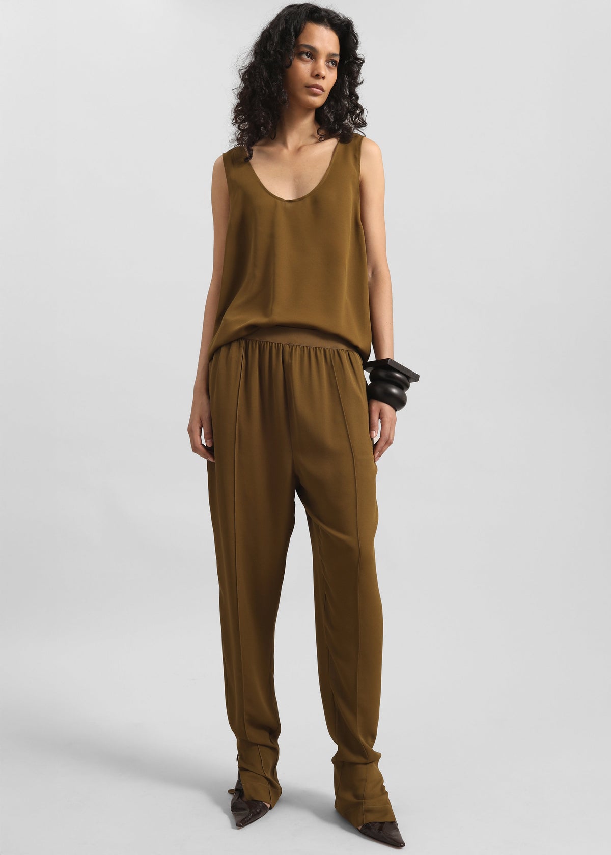 Hilo Fluid Slim Pants - Khaki Bronze - 5