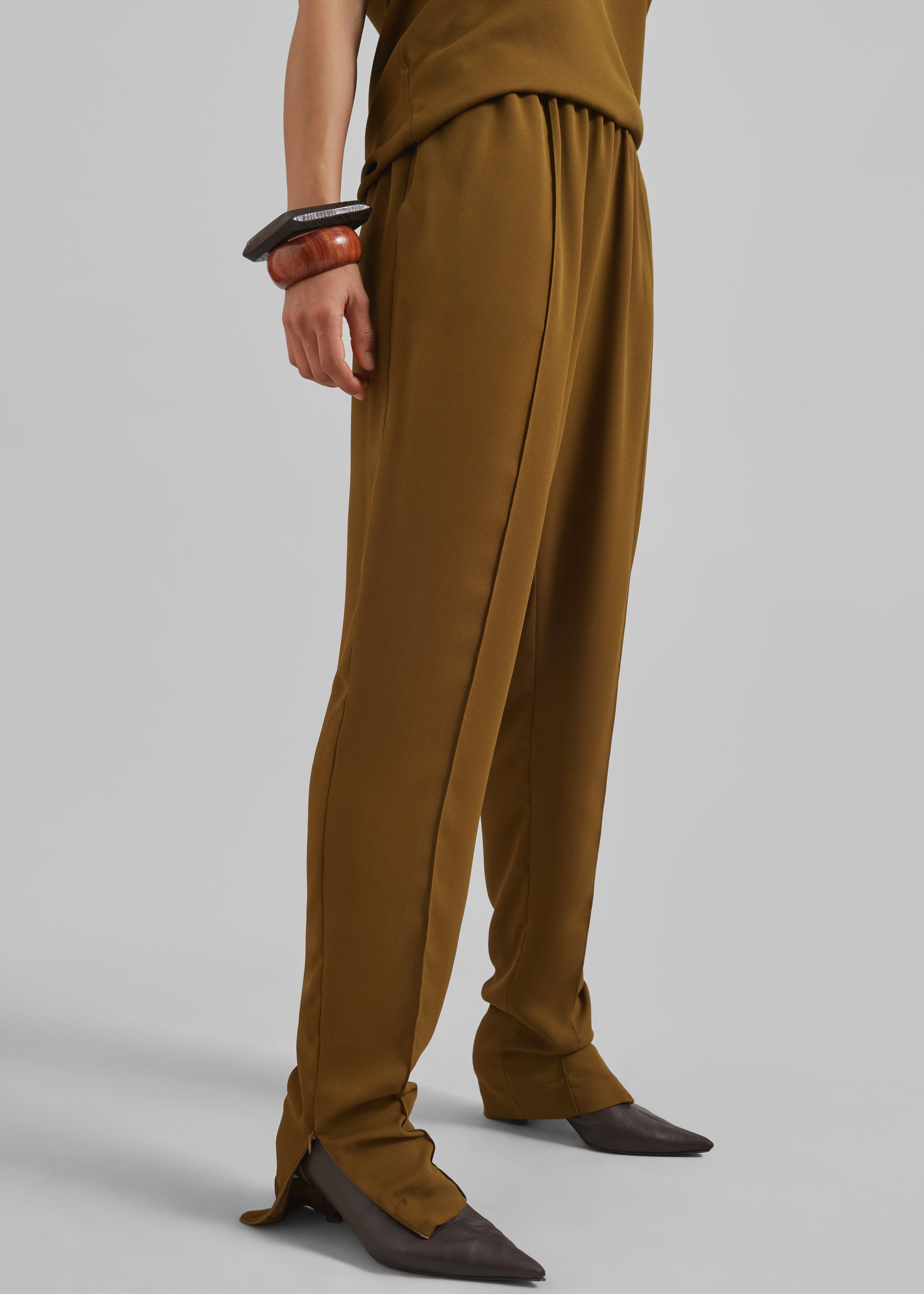 Hilo Fluid Slim Pants - Khaki Bronze - 4