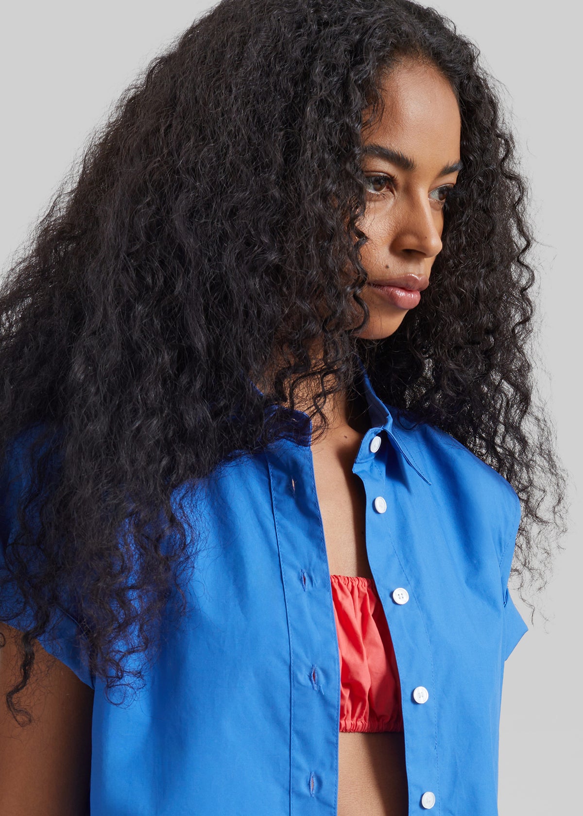 Hiva Cropped Shirt - Cobalt - 9