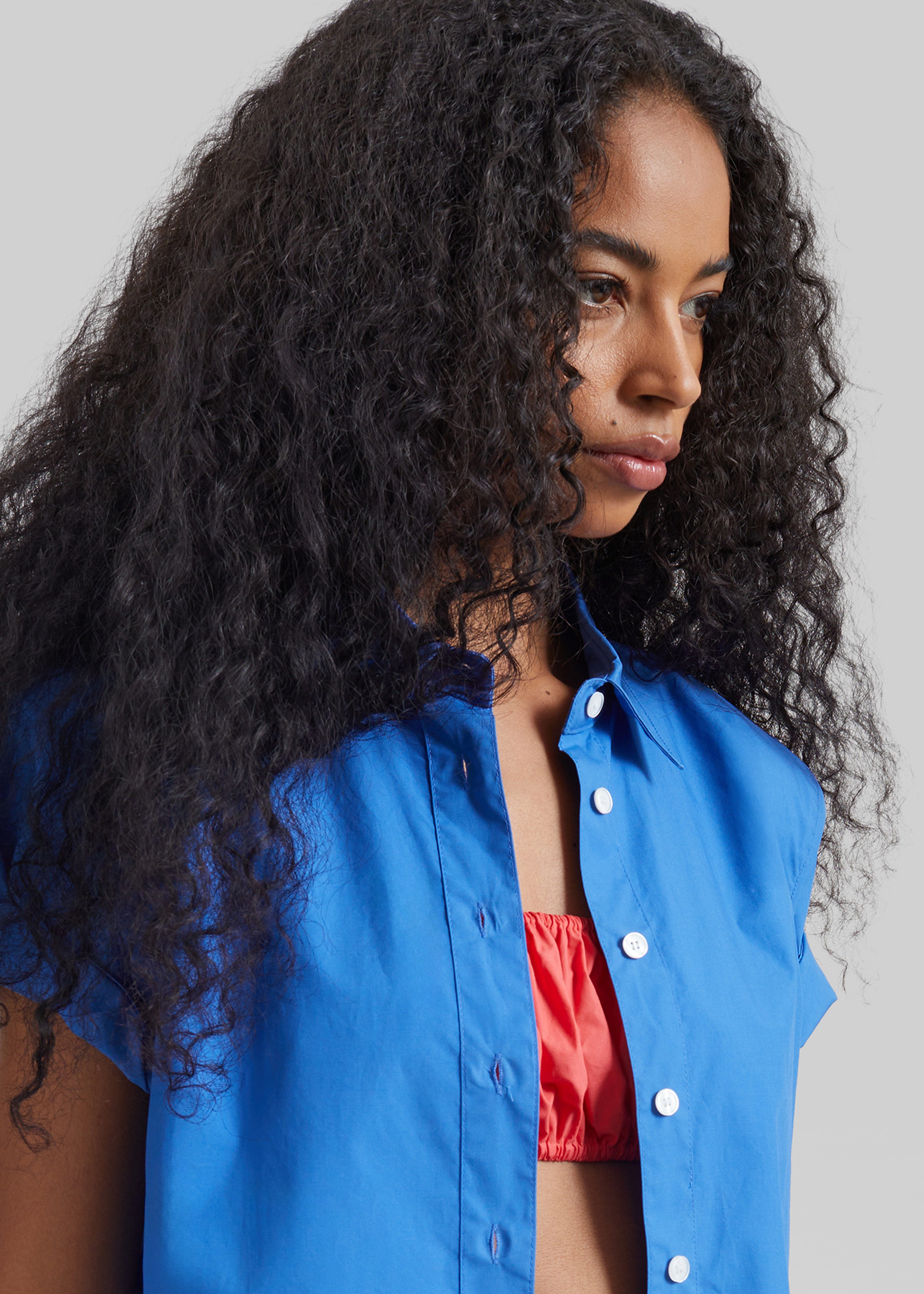 Hiva Cropped Shirt - Cobalt - 9